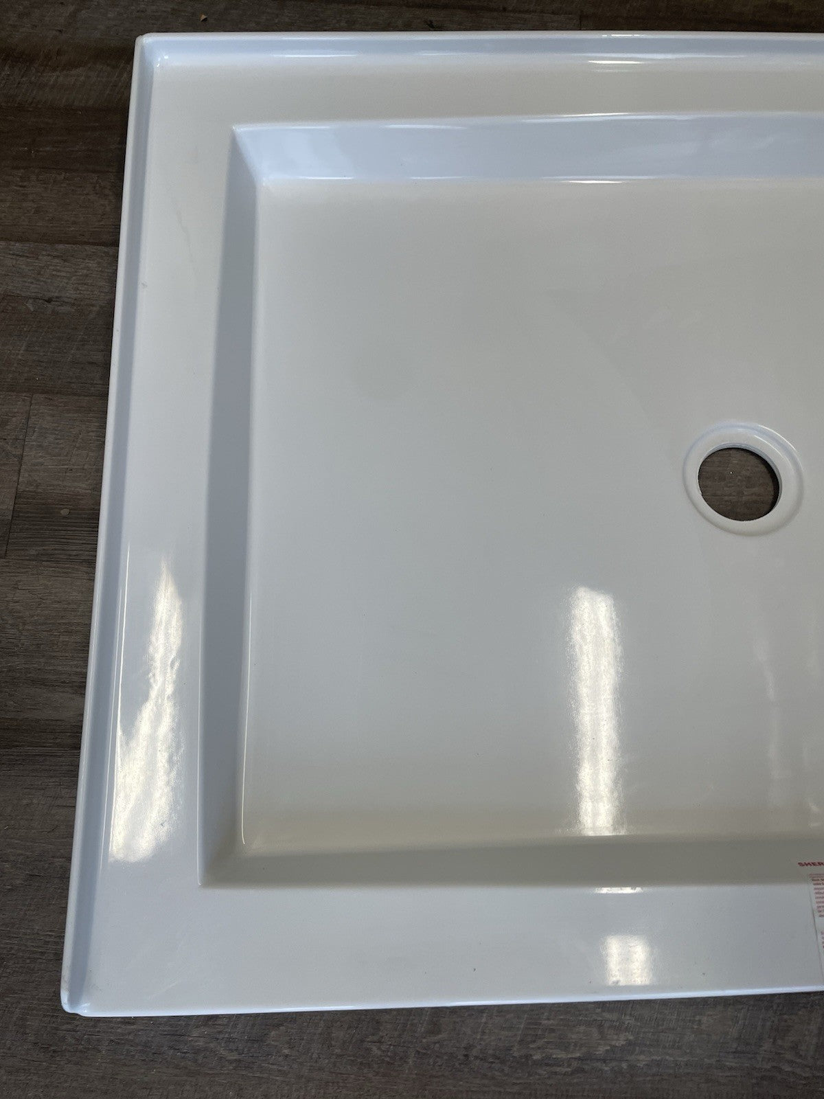 Sherlic Shower Pan Base 48 x 36 x 3 5/8 Center Drain Molded Tile 3 Flange
