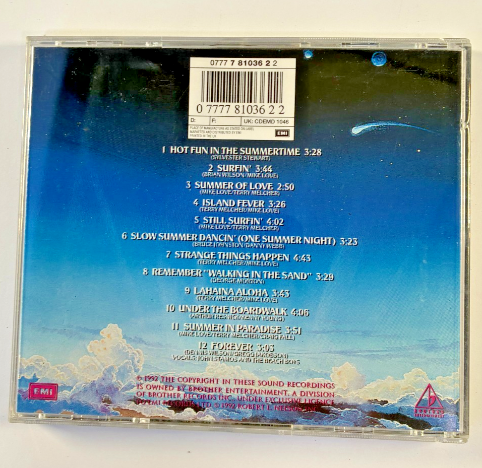 The Beach Boys - Summer in Paradise - CD (Brother Records 1992) Album