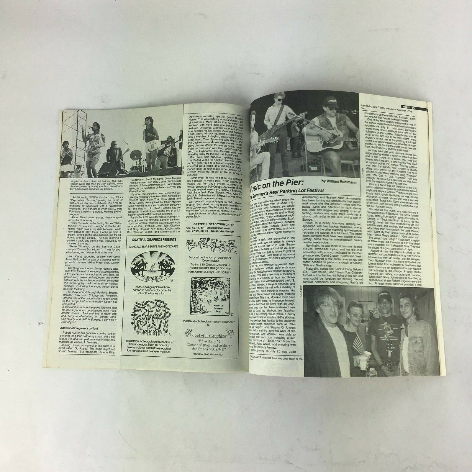 Relix Vol.13 No.5 Magazine Frank Zappa Bob Dylan Grateful Dead Robert Hunter