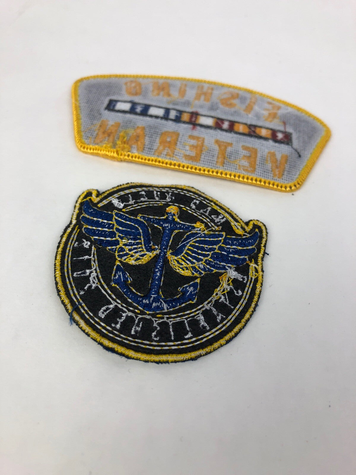 2 x Mad Hueys Australia Embroidered Patch (s) Fishing Veteran Established 2012