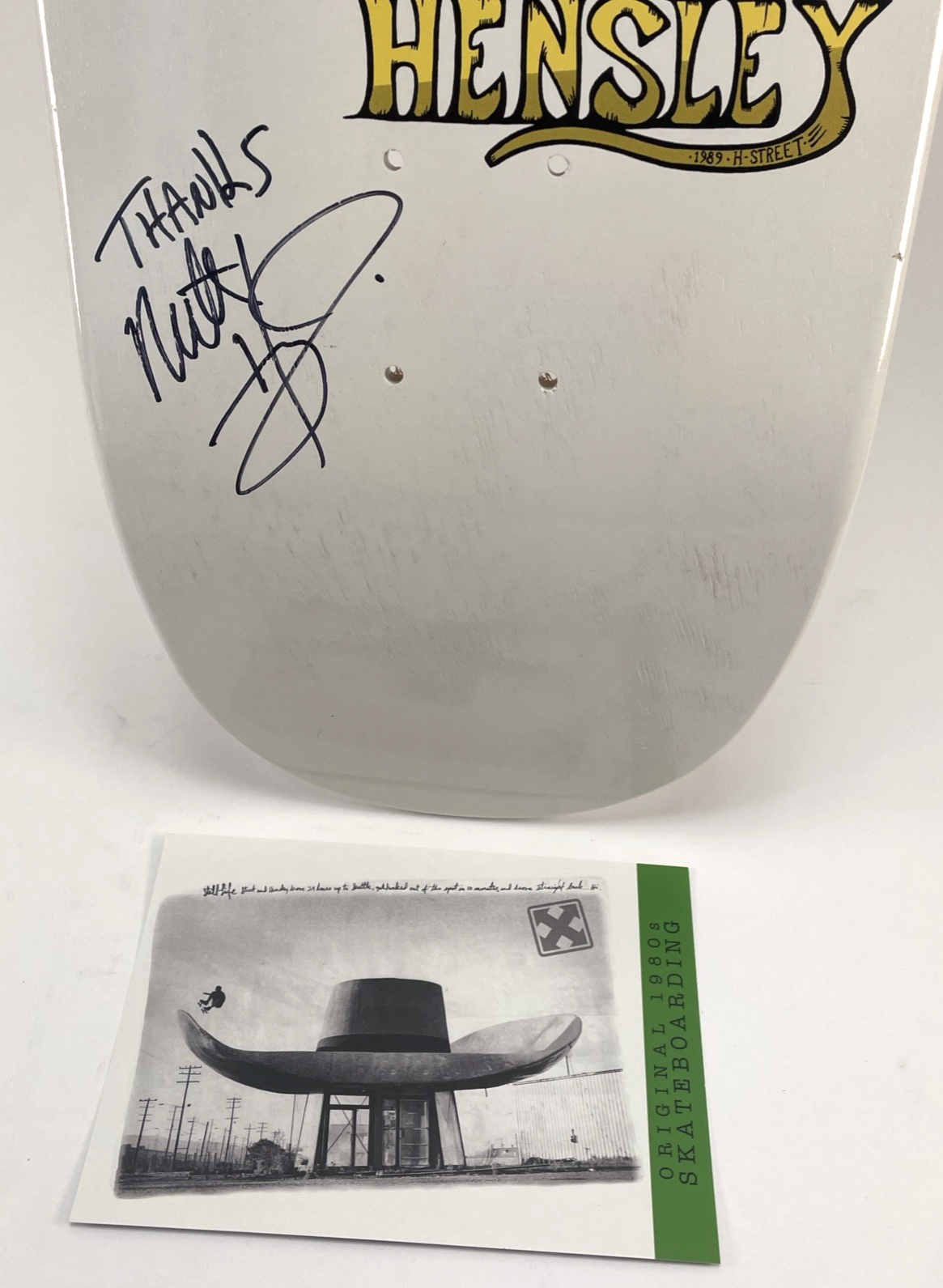 Matt Hensley Stained Glass Scooter Puppet Reissue H-STREET White Dip Signed