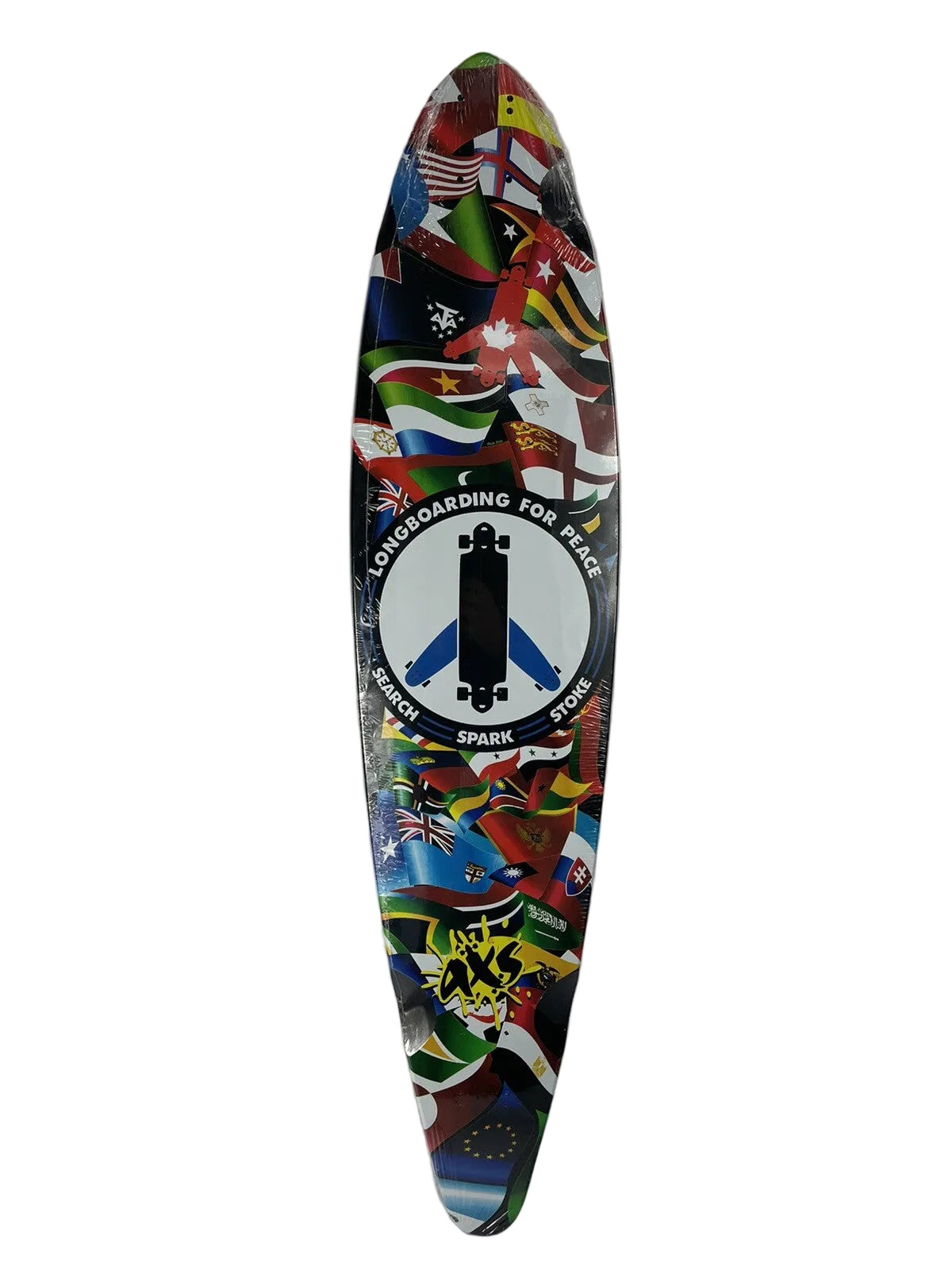 LONGBOARDING FOR PEACE Pintail 8ply Maple Top mount Downhill 9.25 X 40" C1