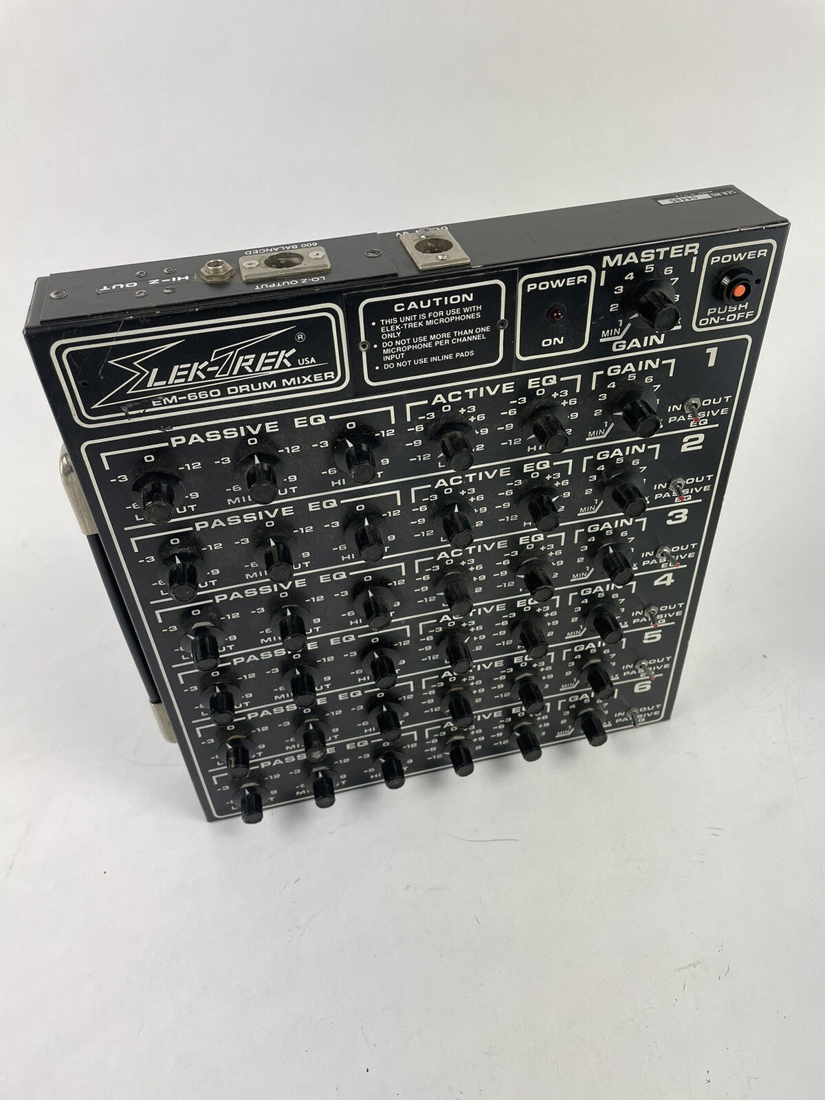 ELEK TREK EM-660 DRUM MIXER 6 channel mono mixer expander machine 1980's