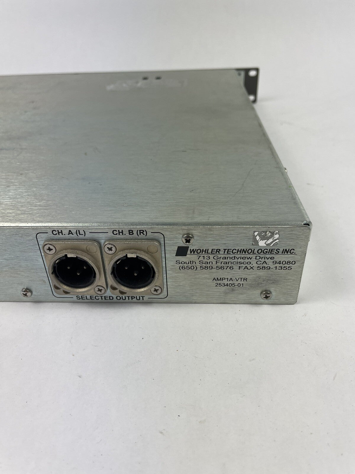 WOHLER TECHNOLOGIES AMP1A-VTR 4-CHANNEL ANALOG AUDIO MONITOR