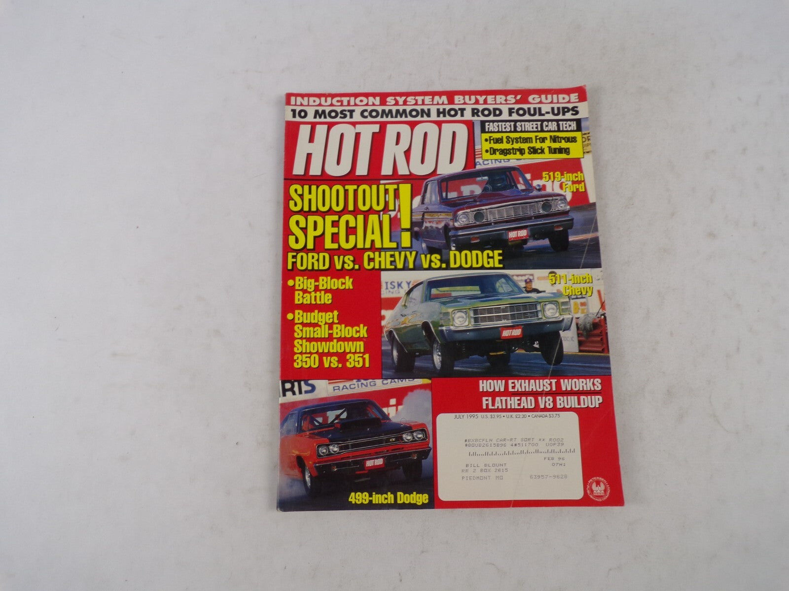July 1995 Hot Rod Shootout Special! Ford Vs. Chevy Vs. Dodge Big-Block Battle