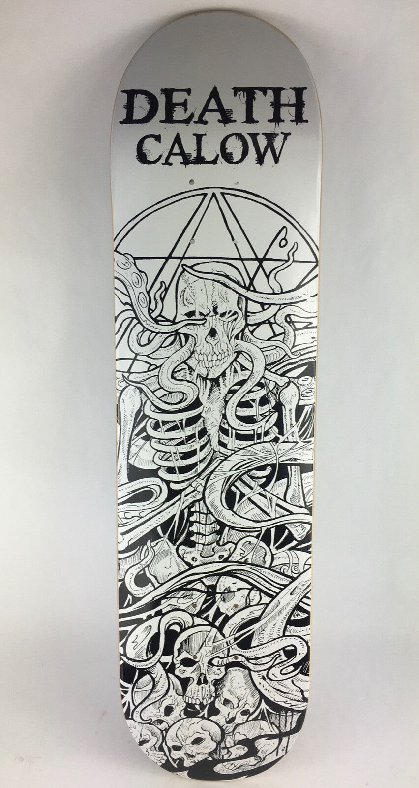 Calow Death Skull Pro deck - Death Skateboards 8 " with grip