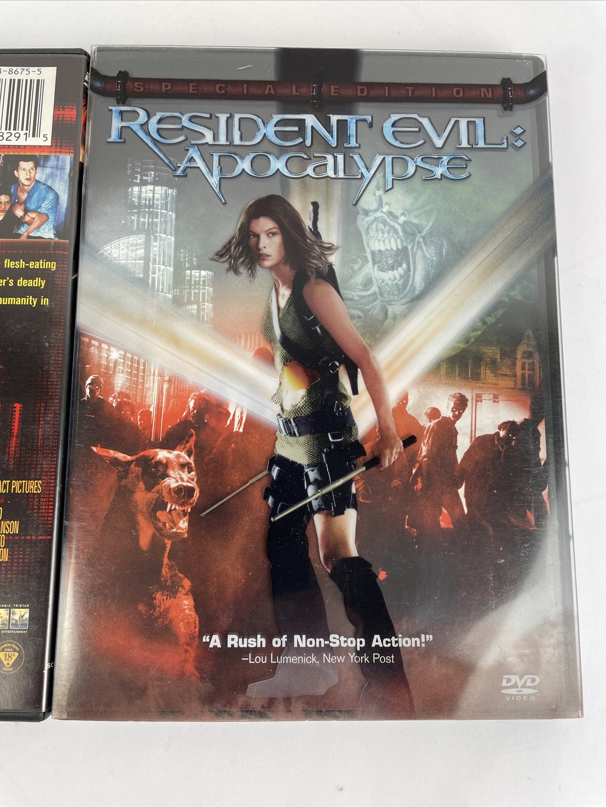 Lot of 2 x RESIDENT EVIL + Resident Evil Apocalypse DVD Video Mill Jovovich MINT
