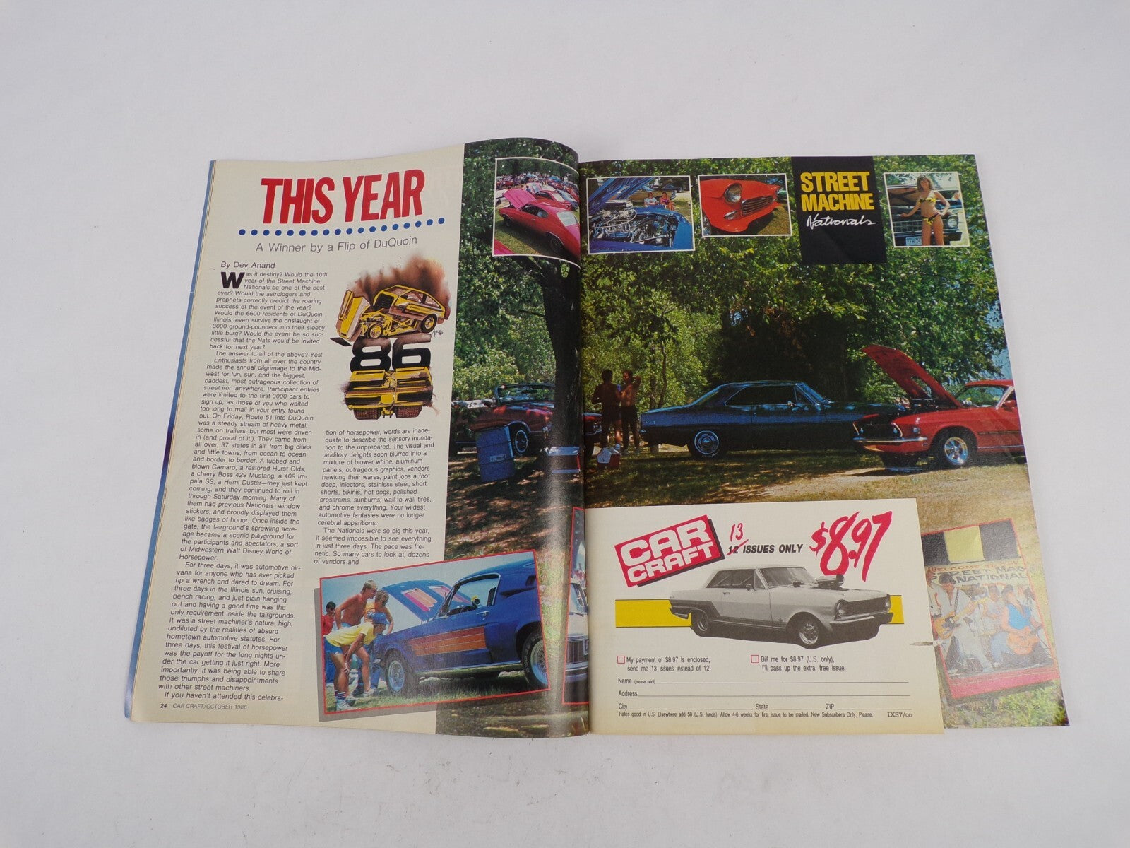 October 1986 Car Craft Extra Color! Street Machine Nationals '87 Mo-Town Muscle