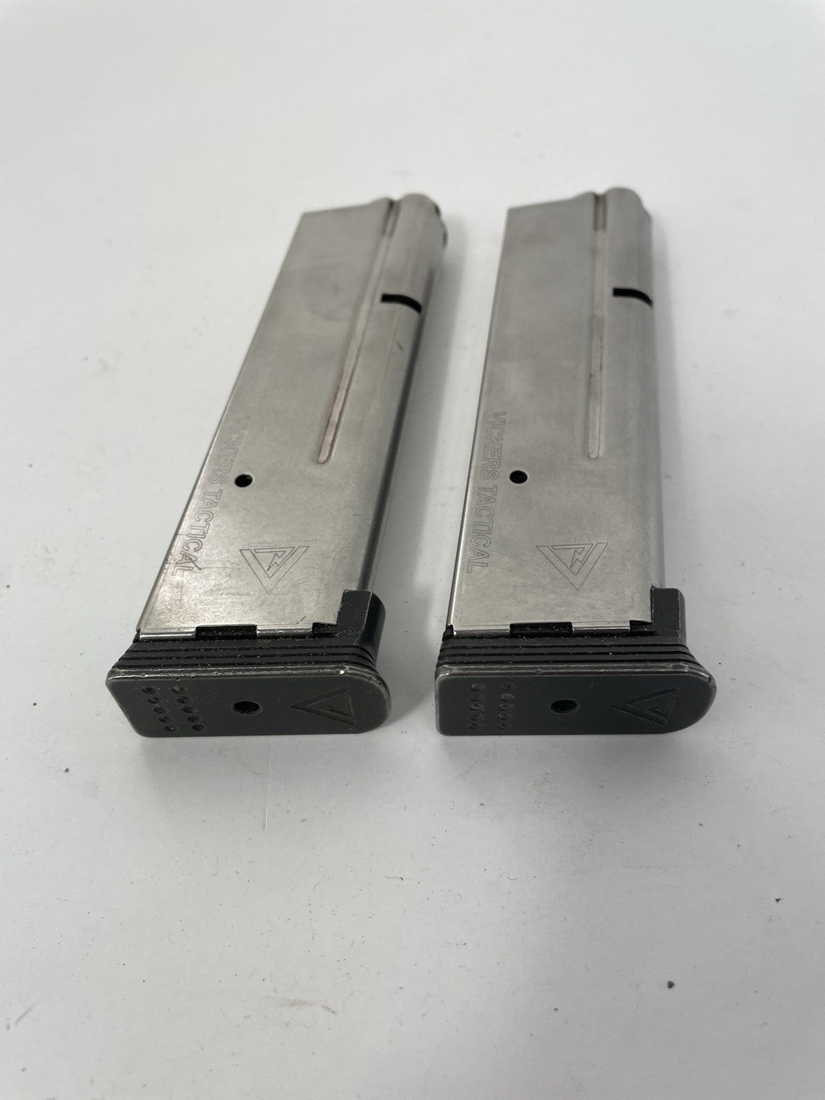 Lot of 2: Vickers Tactical .45 ACP Full-Size 1911 Magazine 8-Round Steel Basepad