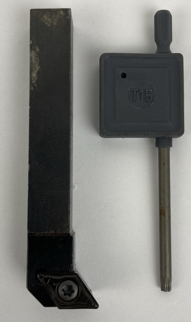 Smart Lathe Carbide Insert Lathe Fine Turning Tool # UT5008 Left w Key Tool
