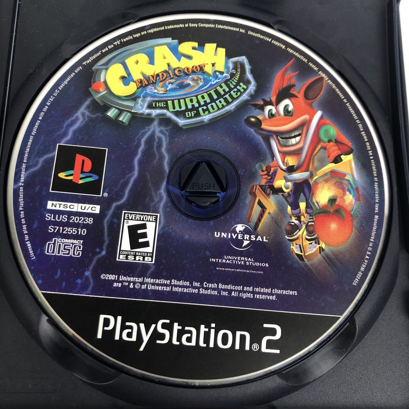 Crash Bandicoot : The Wrath of Cortex PS2 PlayStation Konami Universal - LOOK