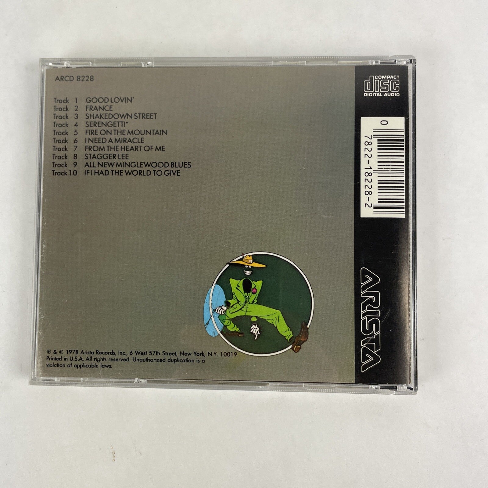Grateful Dead - Shakedown Street (CD, Arista Records) ARCD 8228 #17
