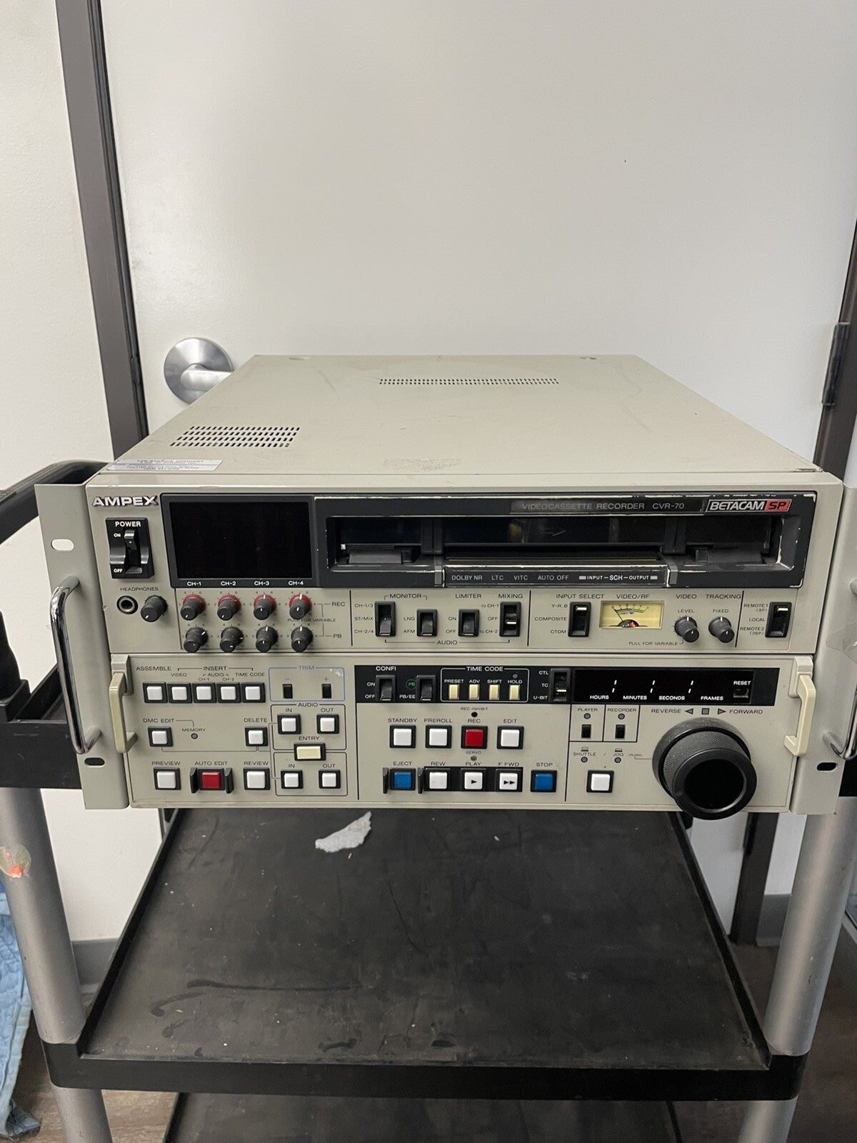 Ampex Betacam SP CVR-70 Studio Editor Video Cassette Recorder - ERROR 96