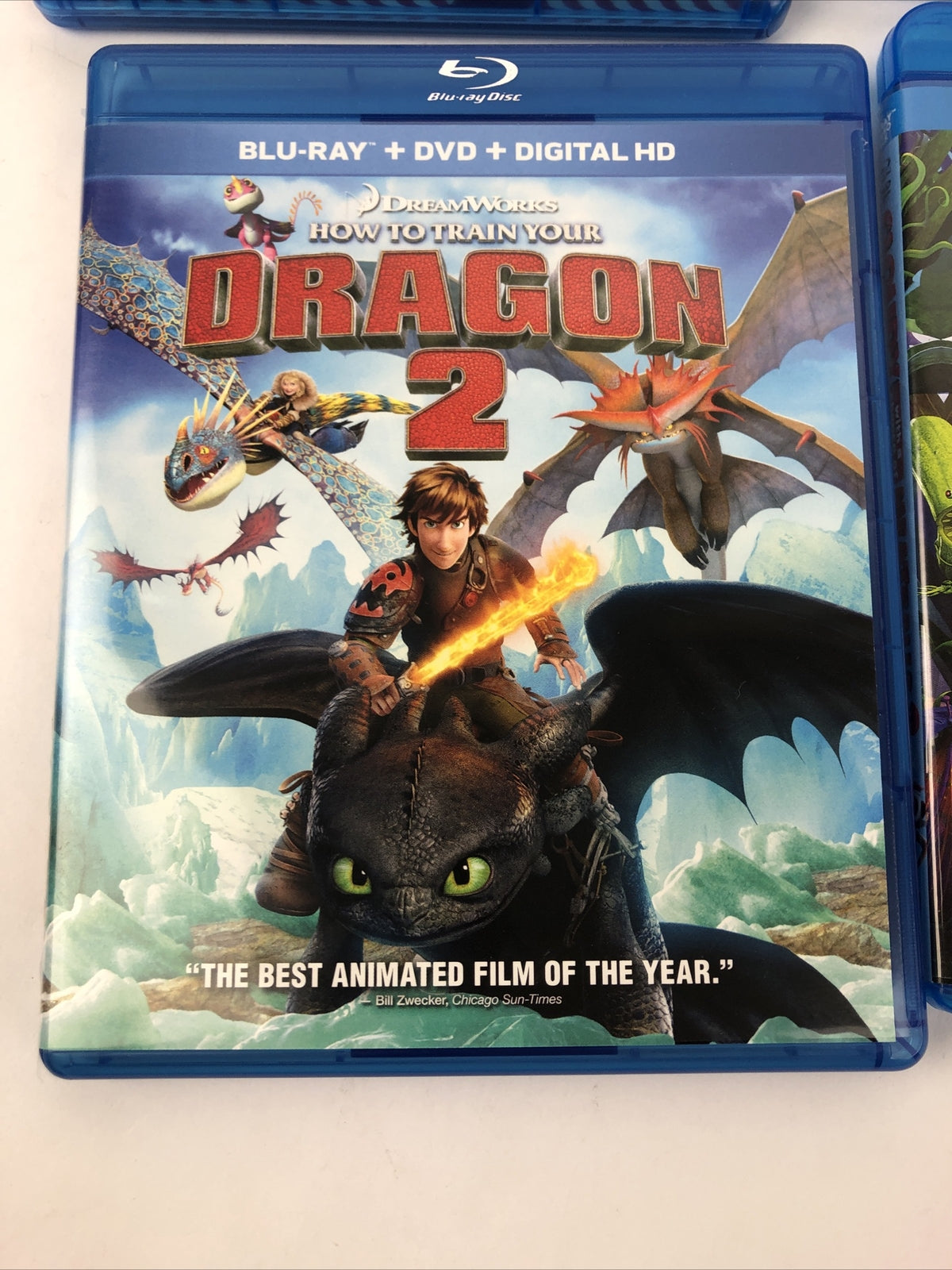 Animated lot of 4 Blu-Ray movies DVD The Croods, Dragon 2, Turbo, C w a C o M 2