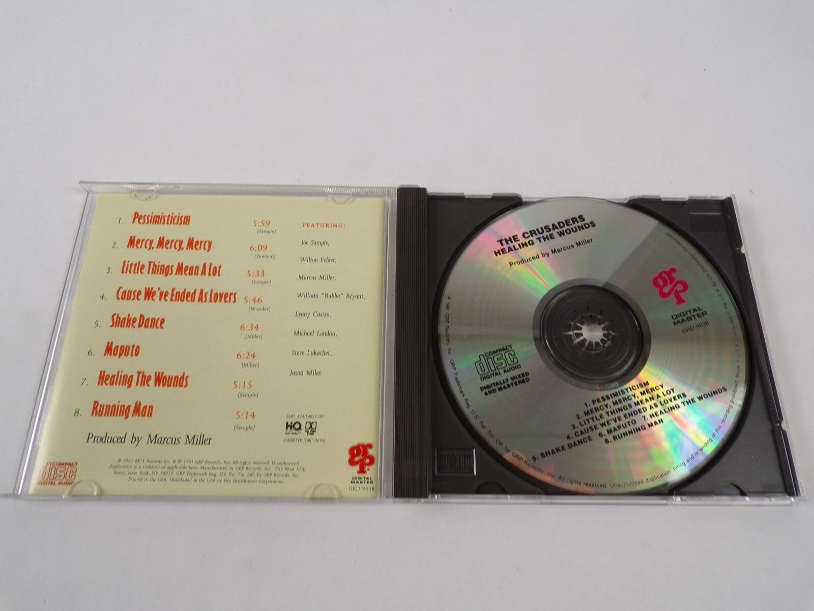 The Crusaders Healing The Wounds Digital Master Pessimisticism Mercy Mercy CD#27