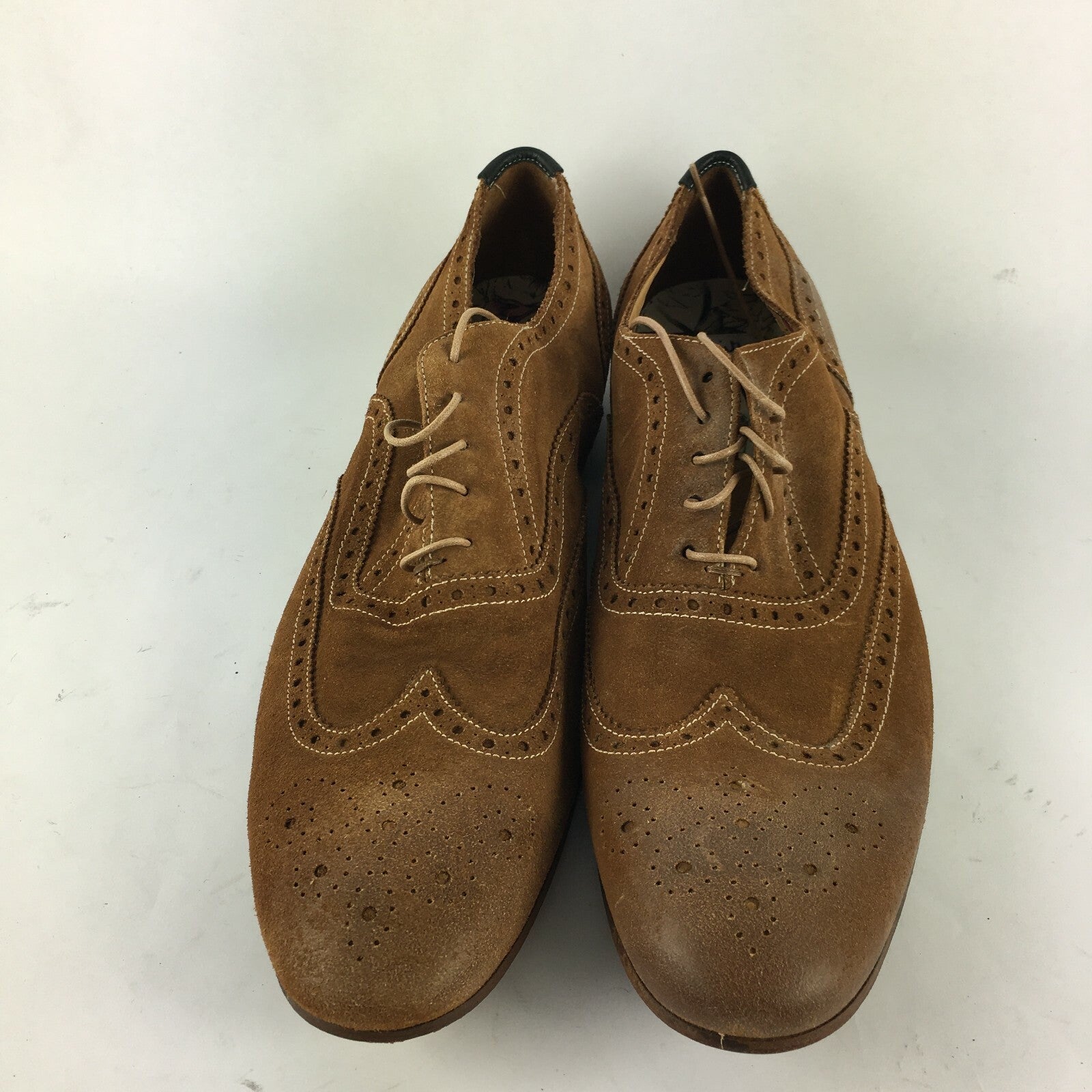 Genuine Paul Smith Stylish Brogue Style Brown Shoes for Men Size 9 1⁄2