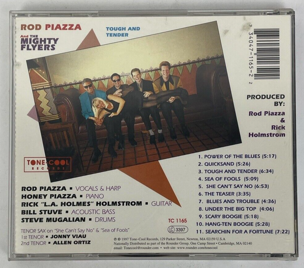 Rod Piazza & The Mighty Flyers- Tough & Tender Digital Audio CD, 1997 Tone Cool
