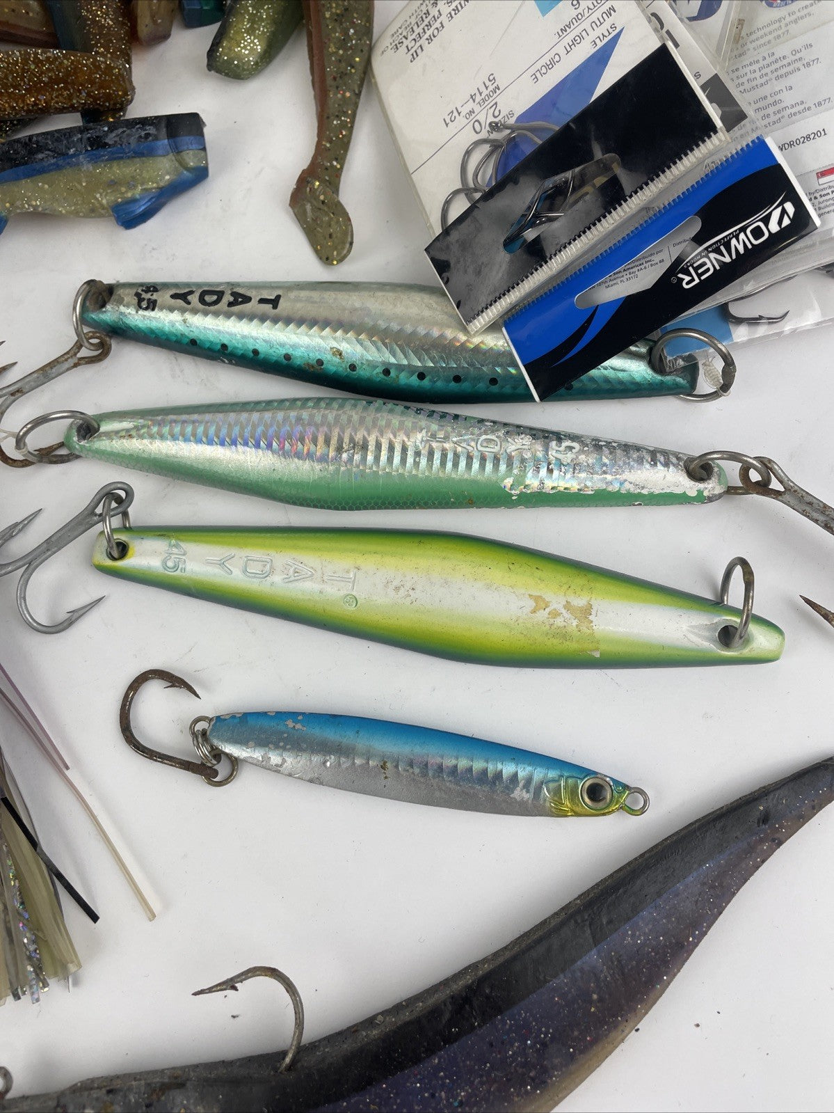 Salt water deep Sea Fishing Terminal Tackle Lot Zukers Lures Tady 45 Swim Baits