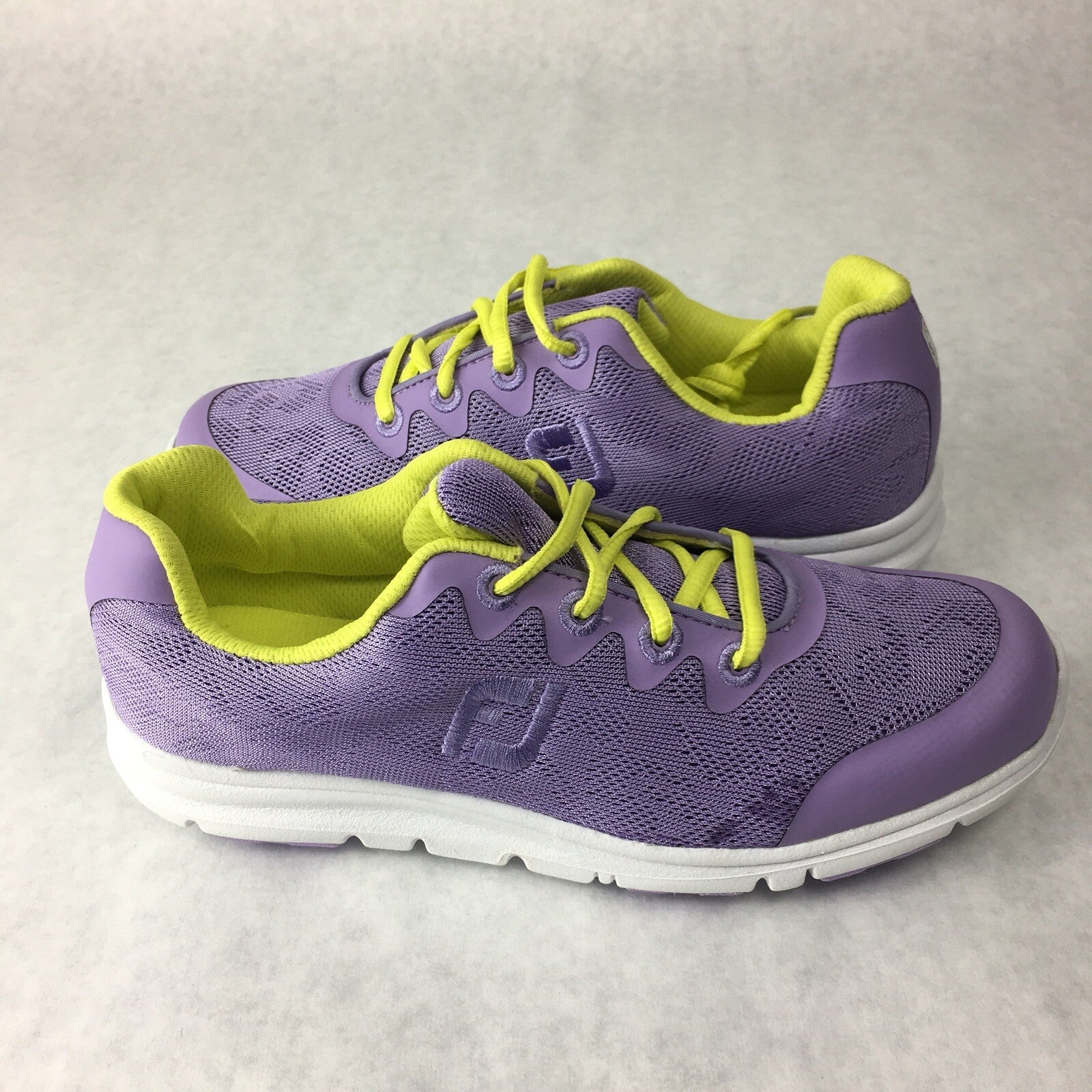 Footjoy Women's FJ Golf Shoes Size 4M Violet Yellow 48205 New