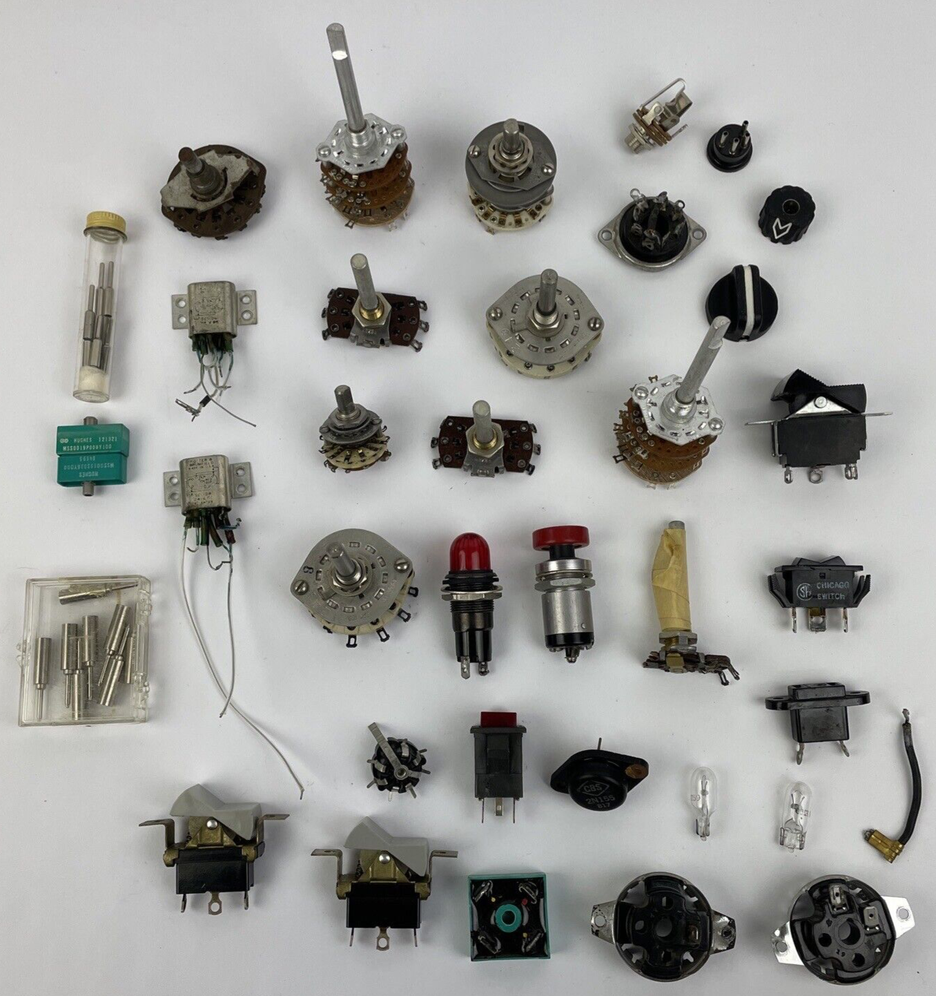 Lot of Vintage Rotary Wafer Electronic Switches Mallory CRL + More - LOOK