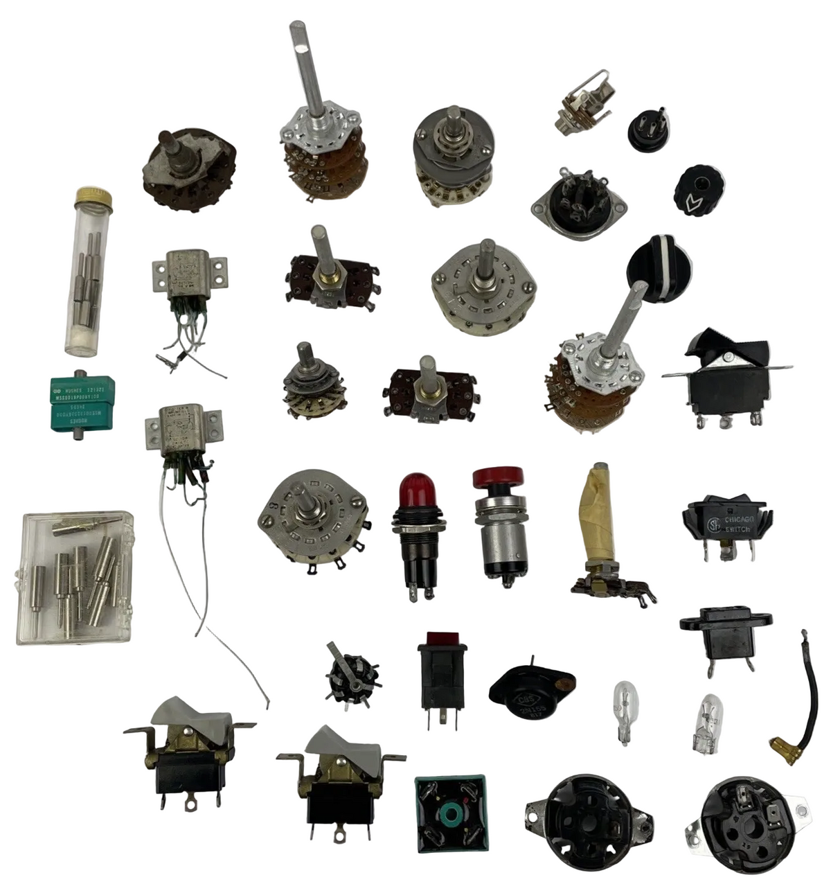 Lot of Vintage Rotary Wafer Electronic Switches Mallory CRL + More - LOOK