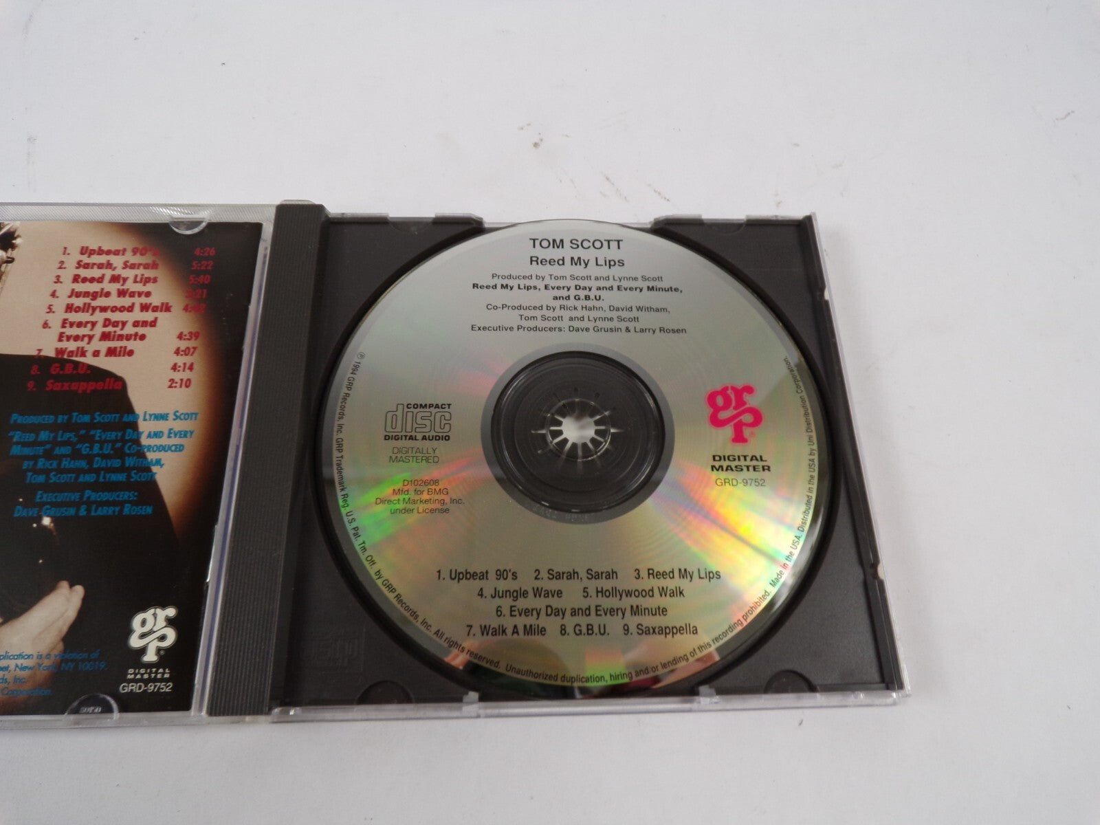 Tom Scott Reed My Lips Upbeat 90's CD#61