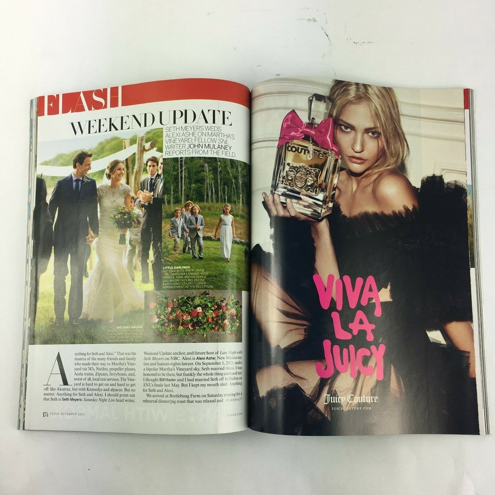 November 2011 Vogue Magazine Amazing Kate Mix It Up Flirty Florals Sets&The City