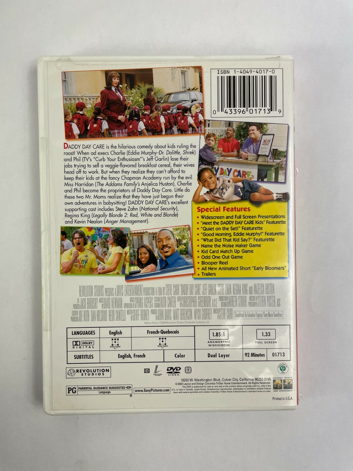 Eddie Murphy Daddy Day Care Special Edition DVD Movies