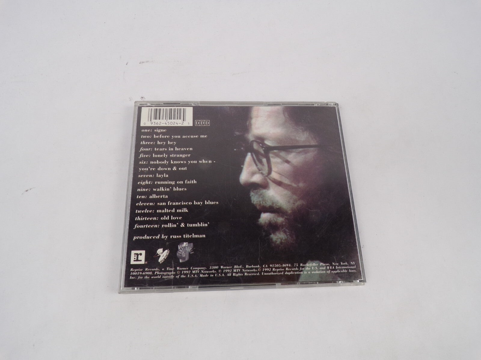 Eric Clapton UnPlugged Signe Before You Accuse Me Hey Hey Tears In Heaven CD#67
