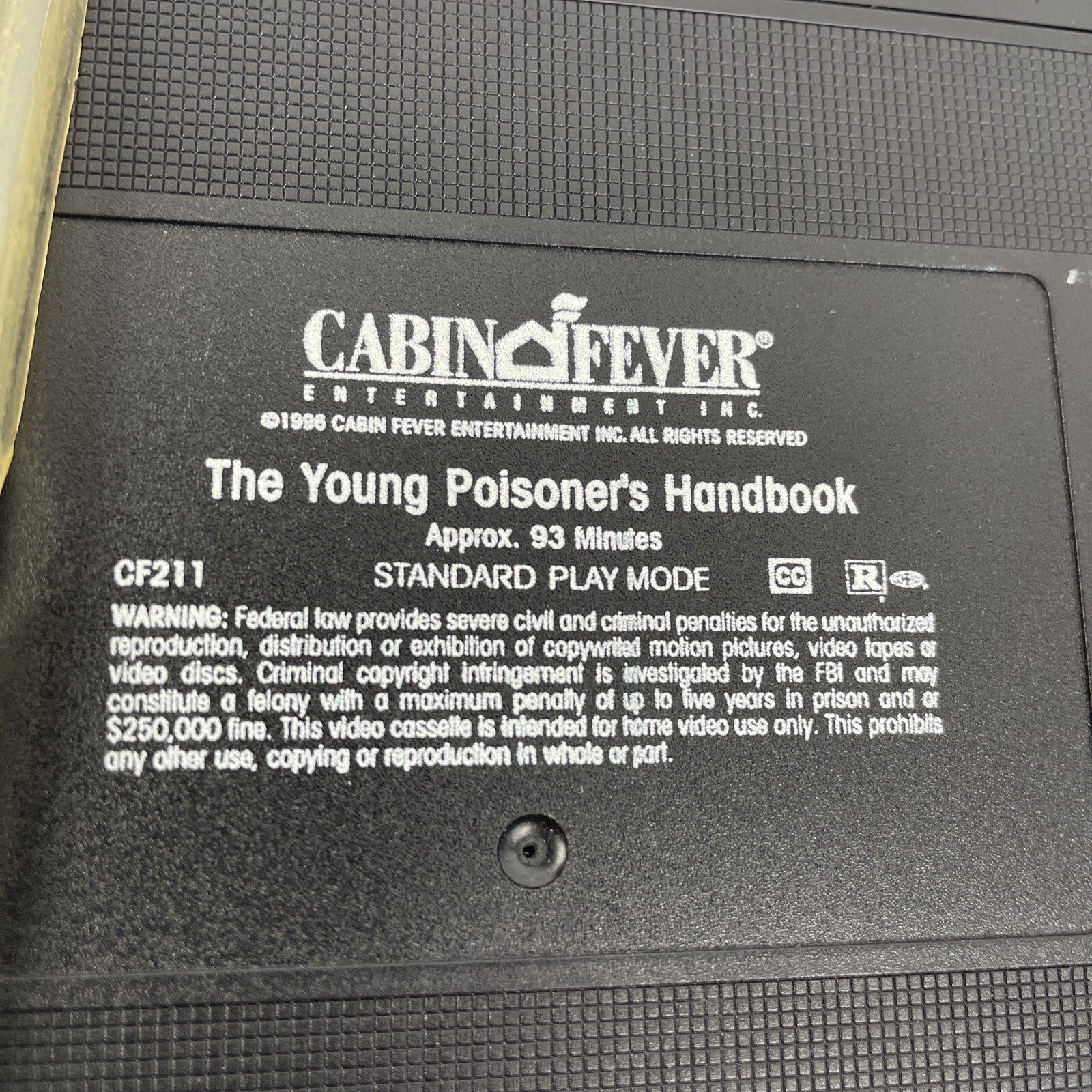 The Young Poisoners Handbook VHS 1997 - A Benjamin Ross Film
