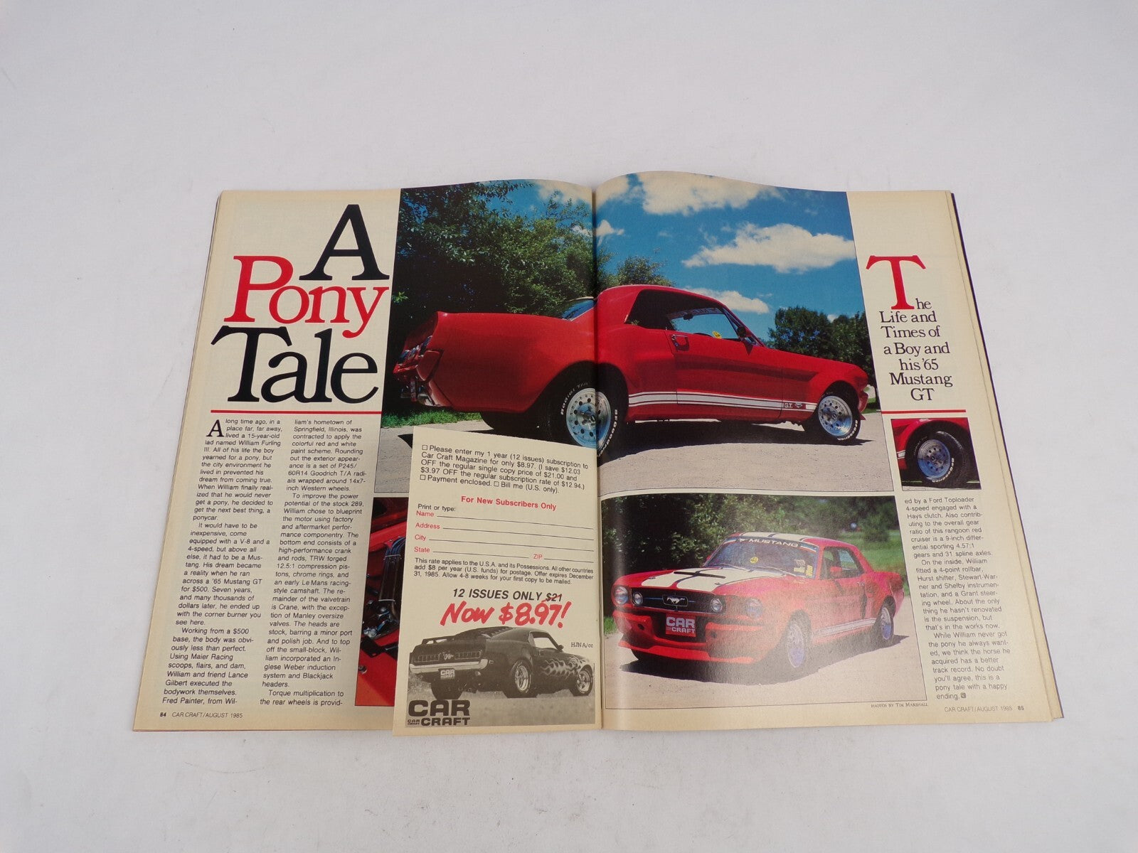 September 1985 Car Craft Battle Of The Factory Musclestars Super Car Show Down!