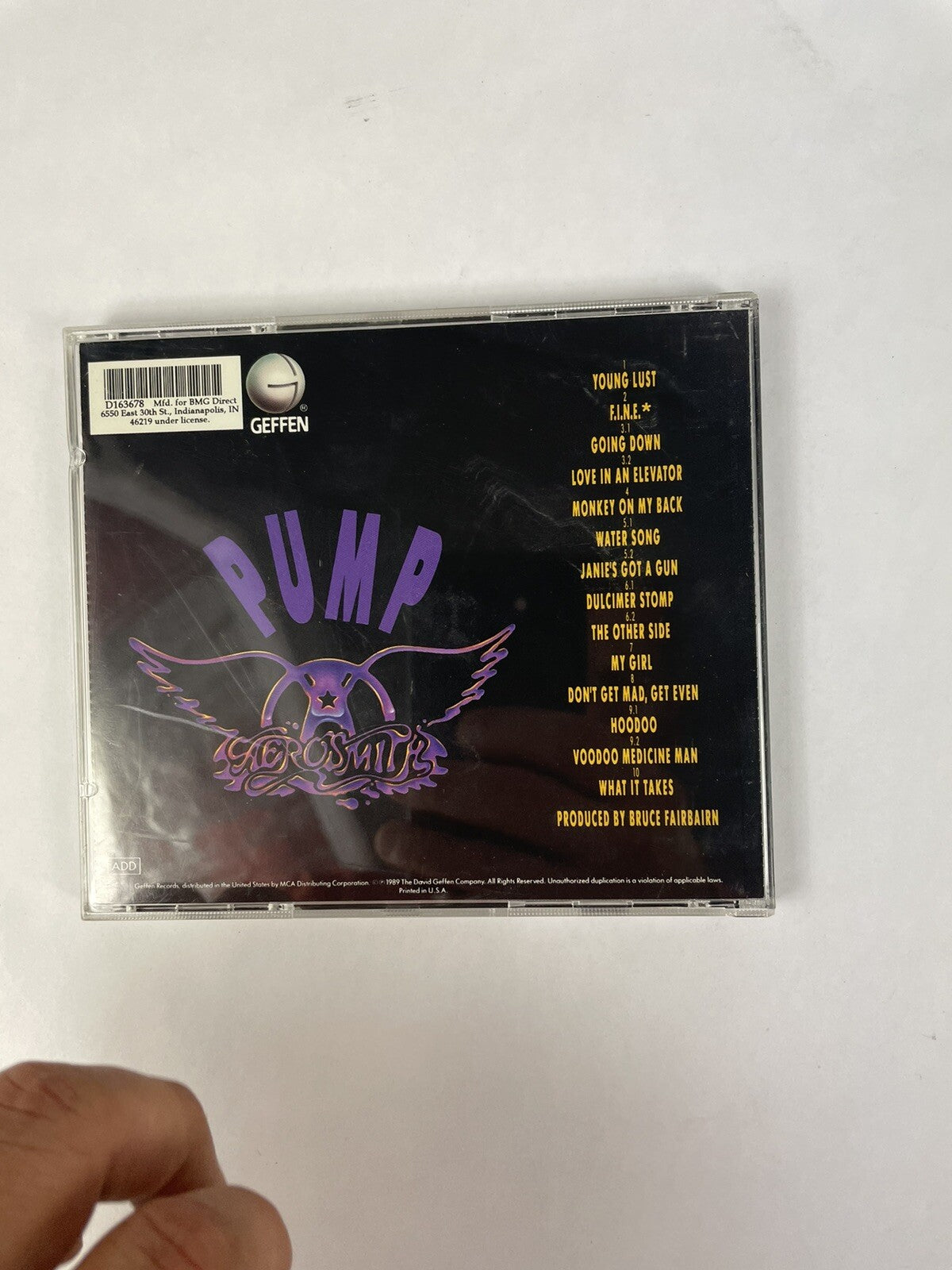 Aerosmith - Pump CD 1989 #5