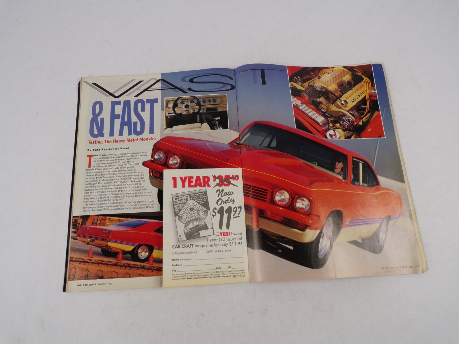 March 1993 Car Craft All-American Street Muscle 200MPH Mustang Cobra How To Buil