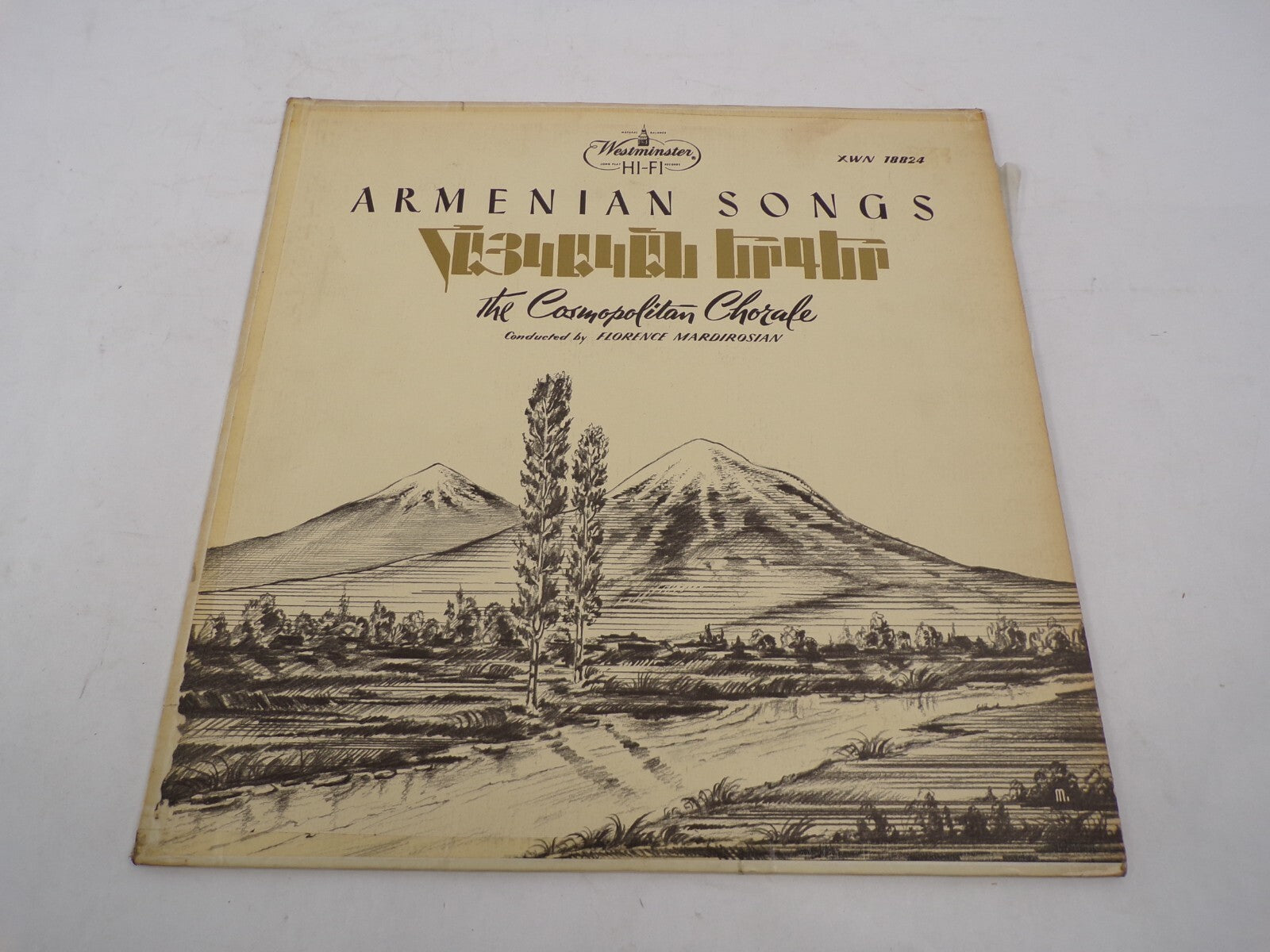 Armenian Songs The Cosmopolitan Chorale Florence Mardirosian Vinyl Record