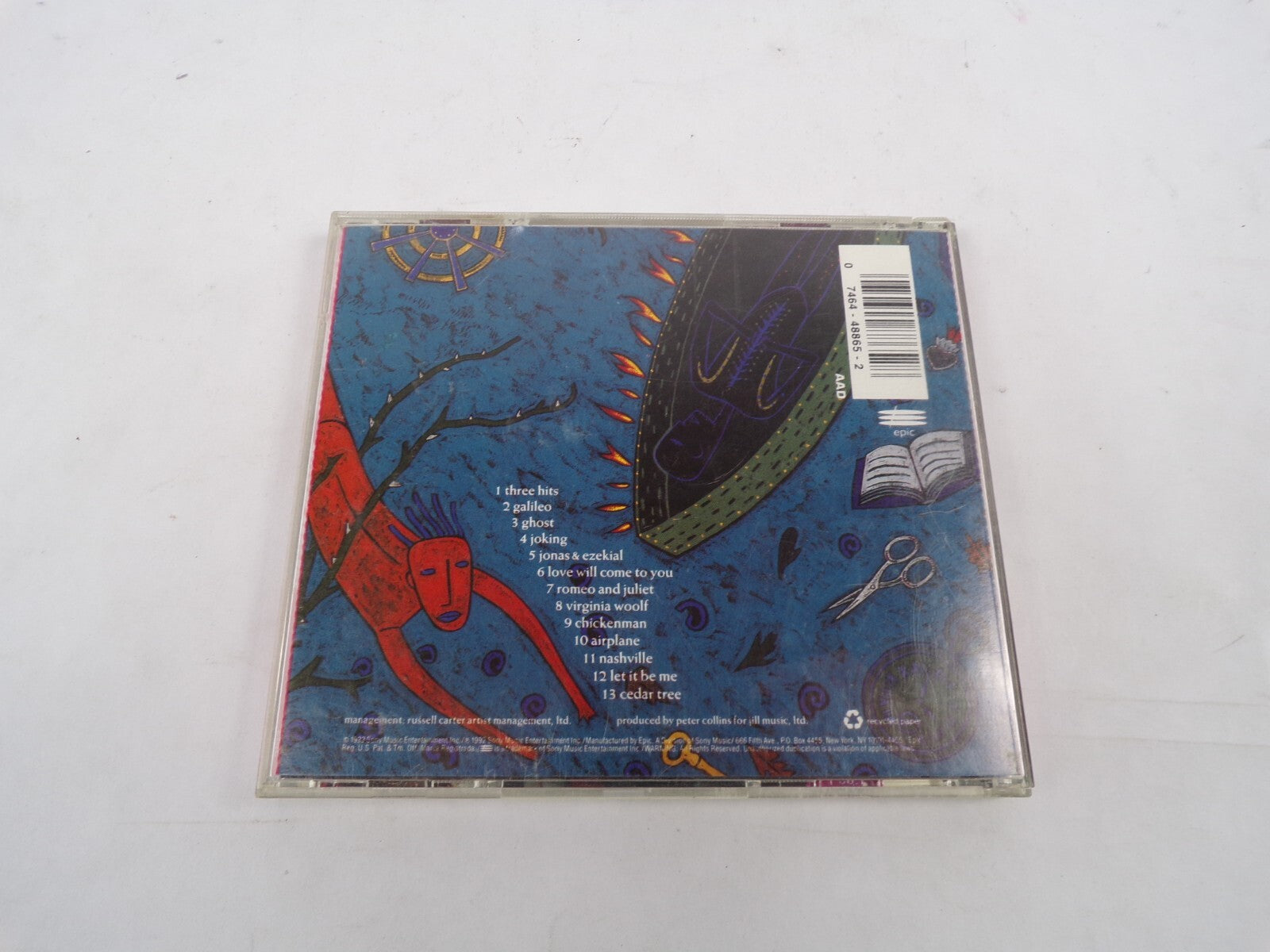 Indigo Girls Rites Of Passage Three Hits Galileo Ghost Joking Jonas CD#30