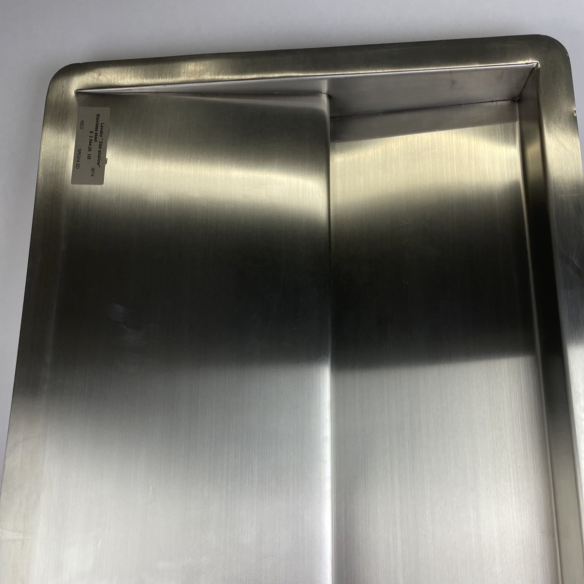 NEO METRO Collection Shallow EBB Basin 38" x 16" Under-Mount Sink Stainless