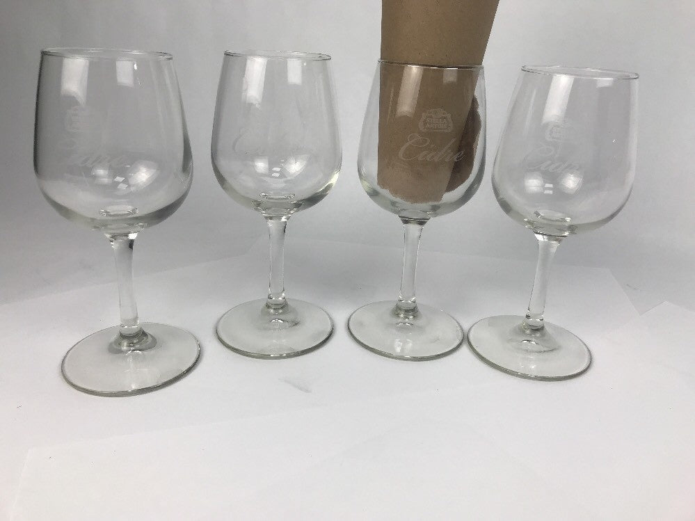 Stella Artois Cidre Taster Glasses, Set of 4. Mini 6.75 oz glasses, Brand New