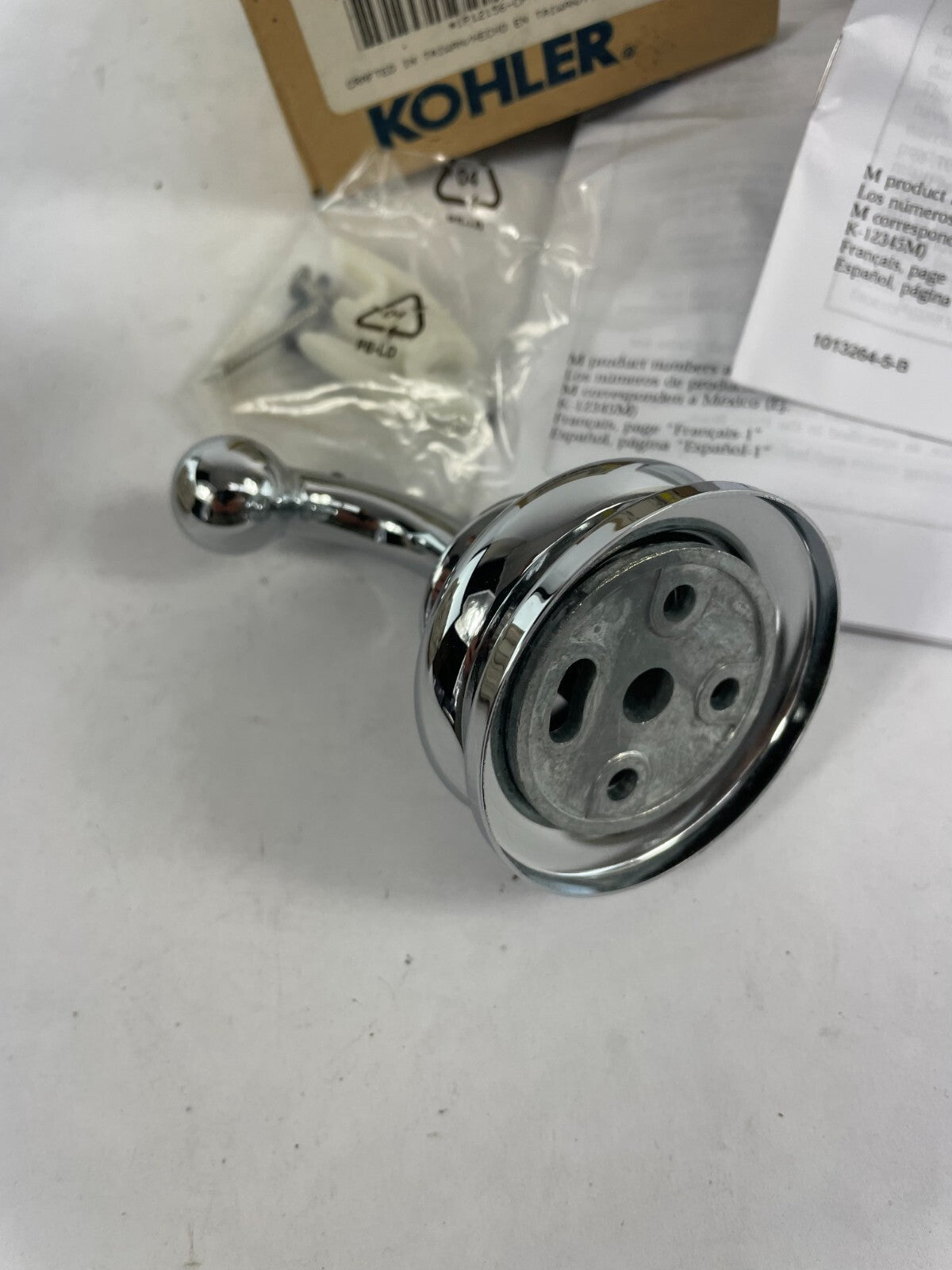 Kohler Fairfax 12156-CP polished chrome bathroom robe hook