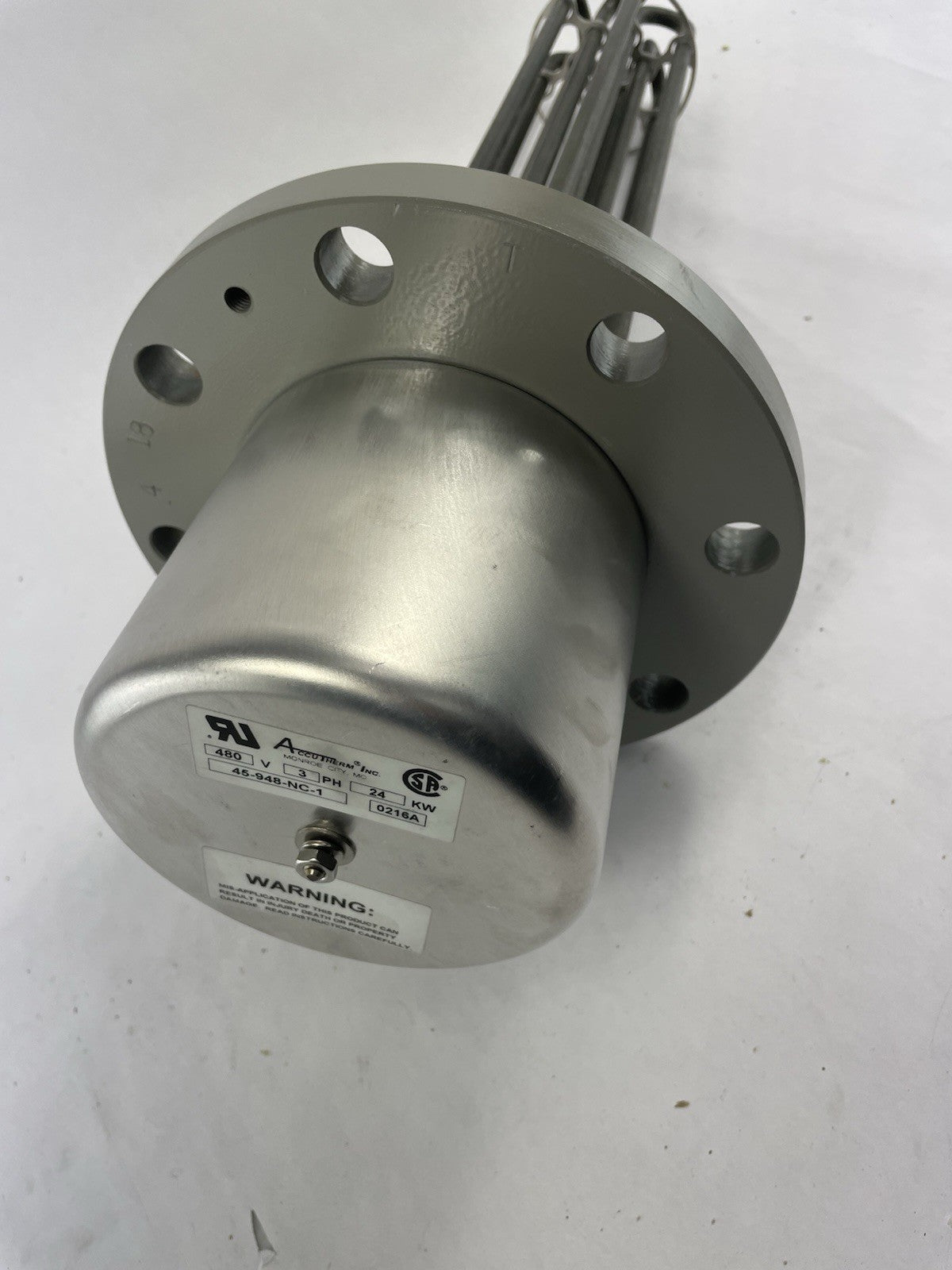 ACCUTERM IMMERSION HEATER 24000 Watts 24KW 480 Volts 3 Phase