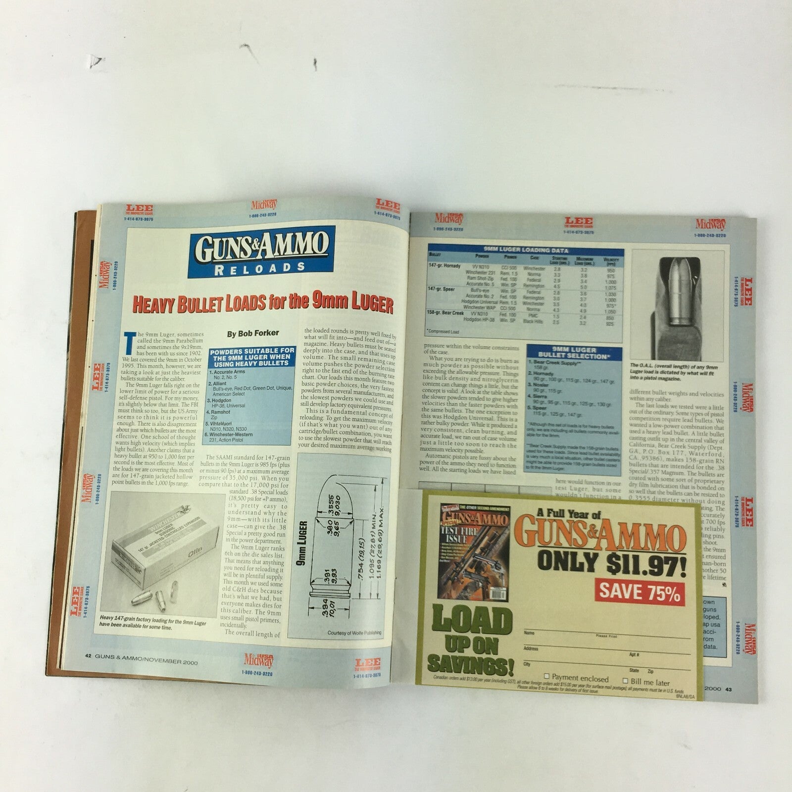 November 2000 Guns & Ammo Magazines The Right Gun For The Right Job Forty Niner