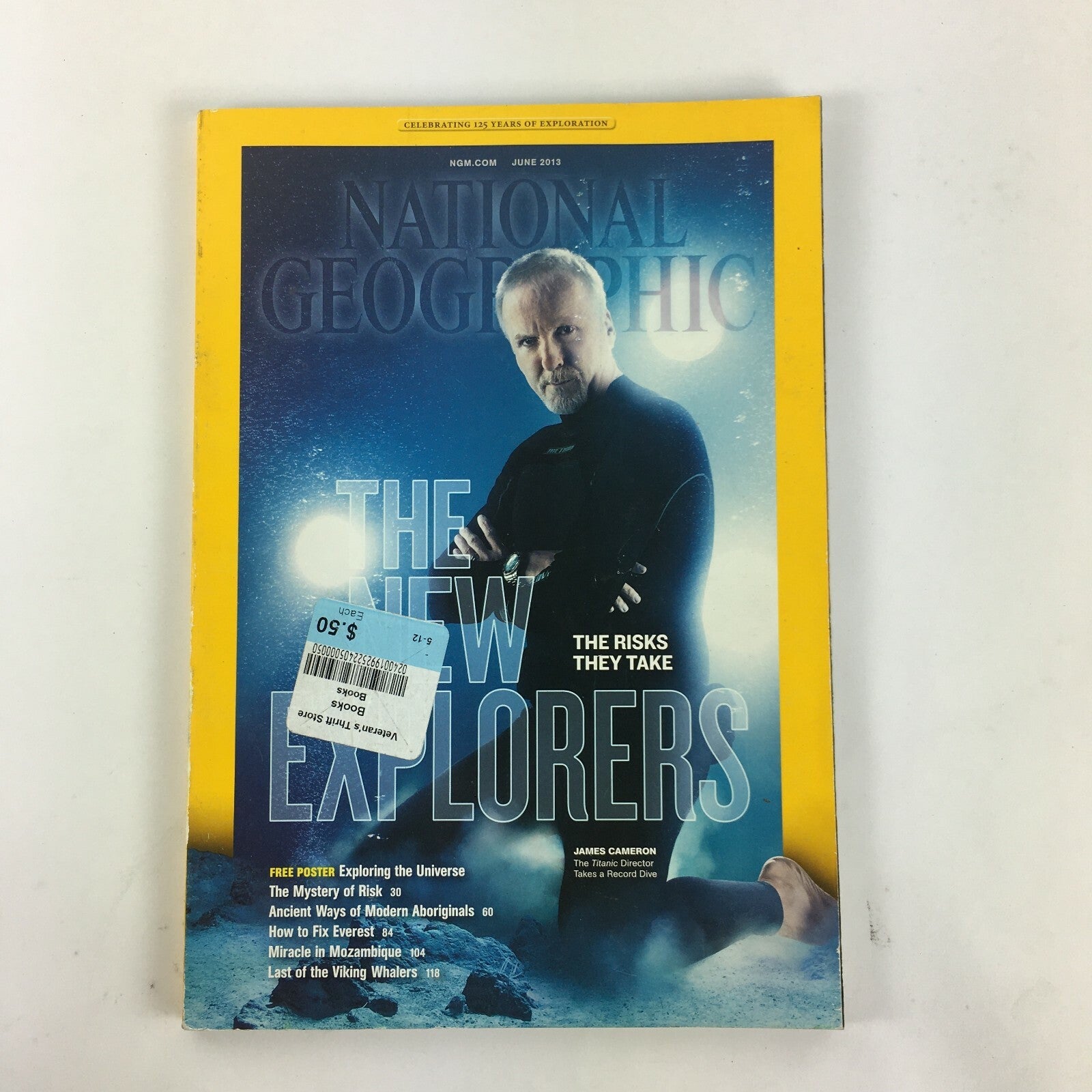 June 2013 National Geographic The New Explorers The Risks They Take JamesCameron