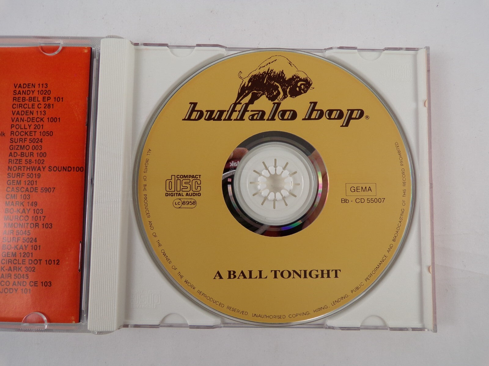 A Ball Tonight Long Pony Tail Buffalo Bop CD #18