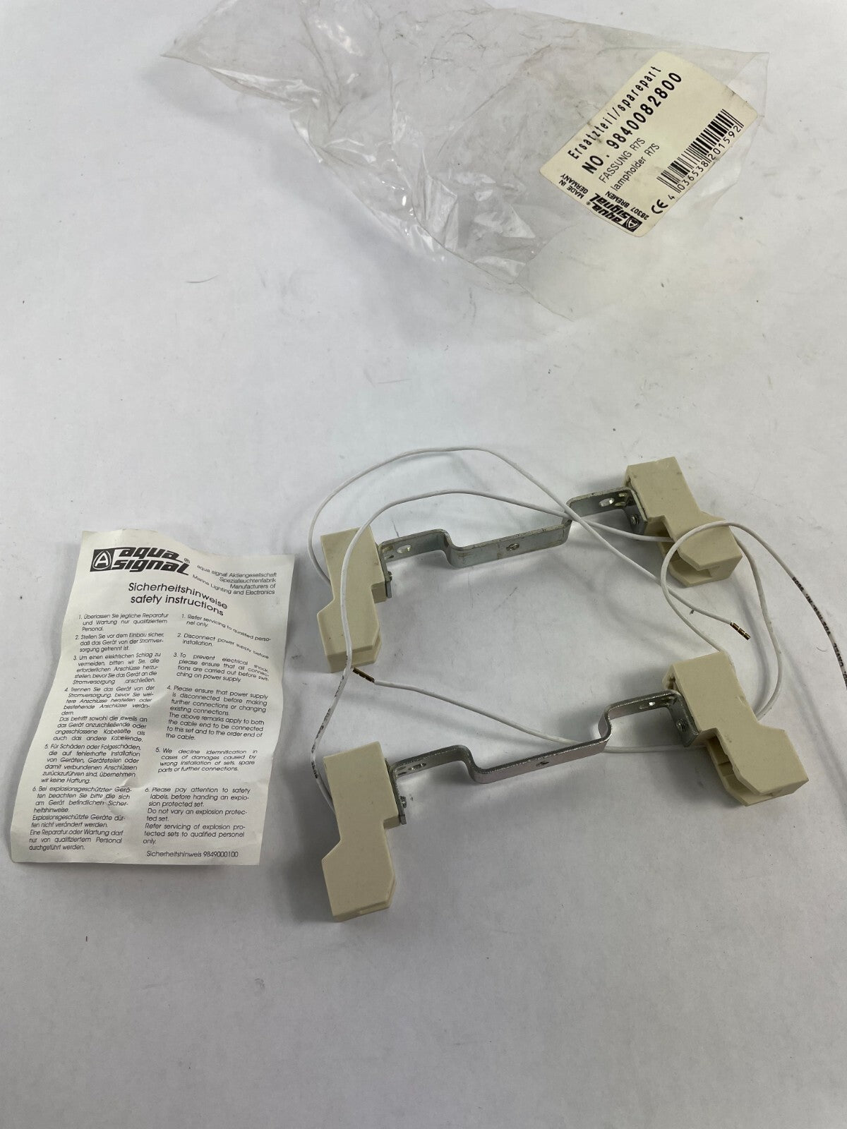 Aqua Signal Ersatzteil 28307 Lampholder R7S 9840082800 With Teflon Cable