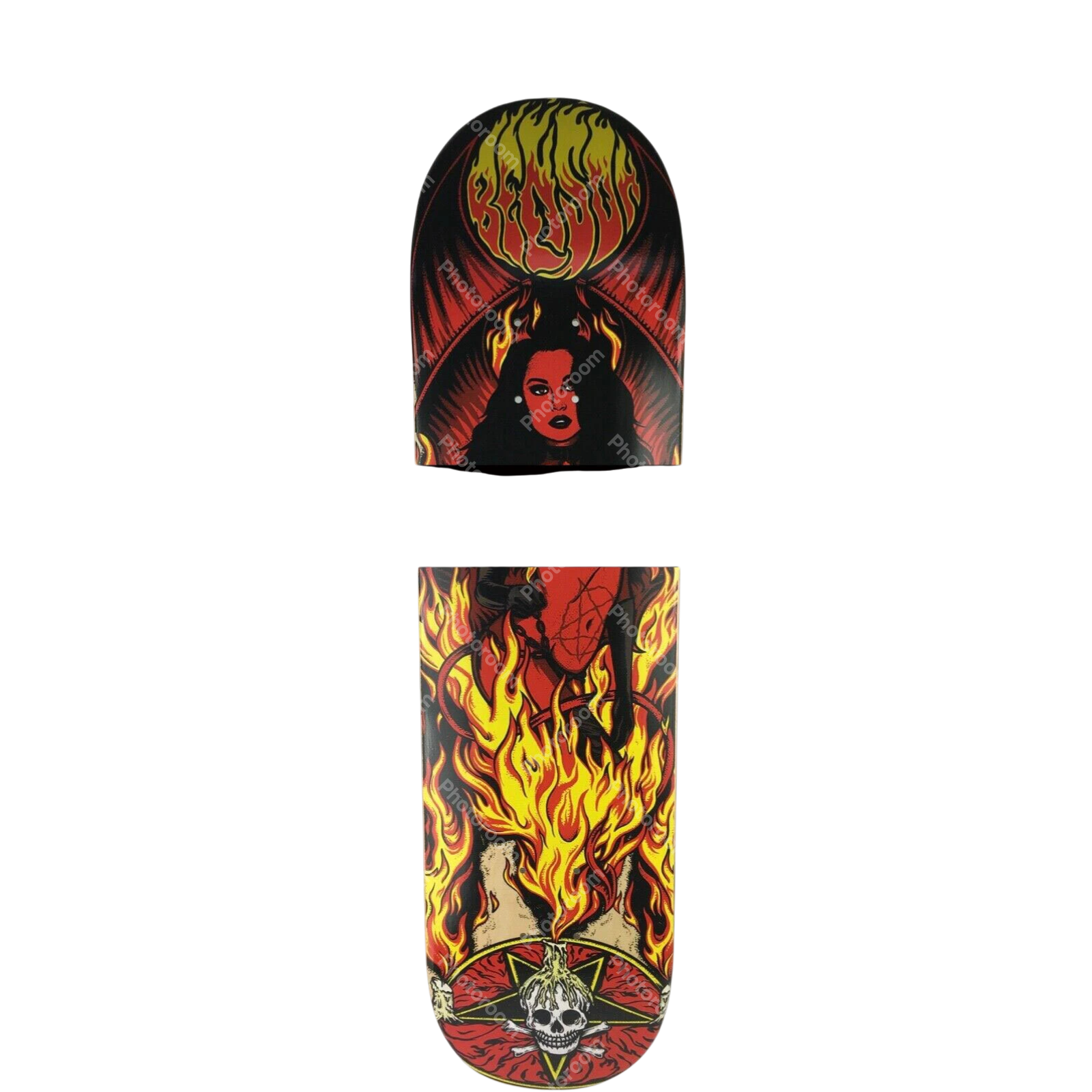 Benson Red Devil Women Pro deck - Death Skateboards 9" x 33 with grip