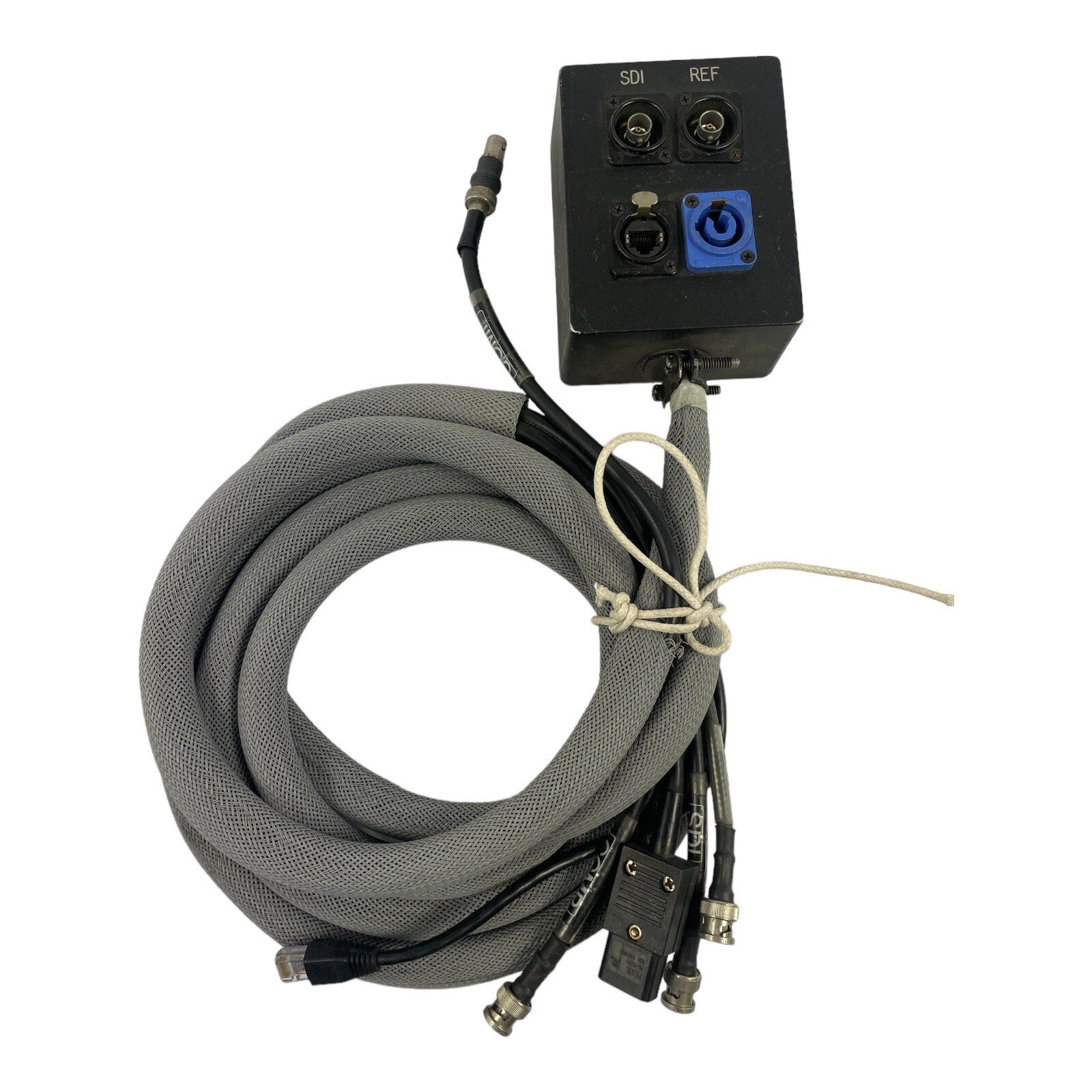 Breakout box Audio Snake 4 inputs Neutrik powerCON 20A EtherCon RJ45 BNC chassis
