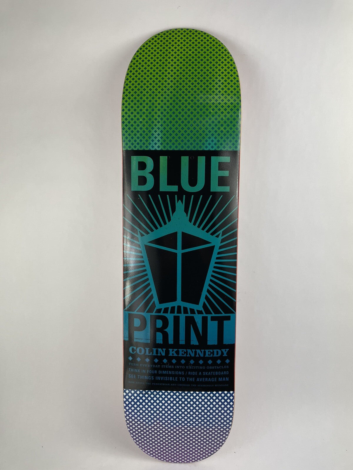 BLUEPRINT skateboards deck 8" RARE quality Colin Kennedy Pachinko