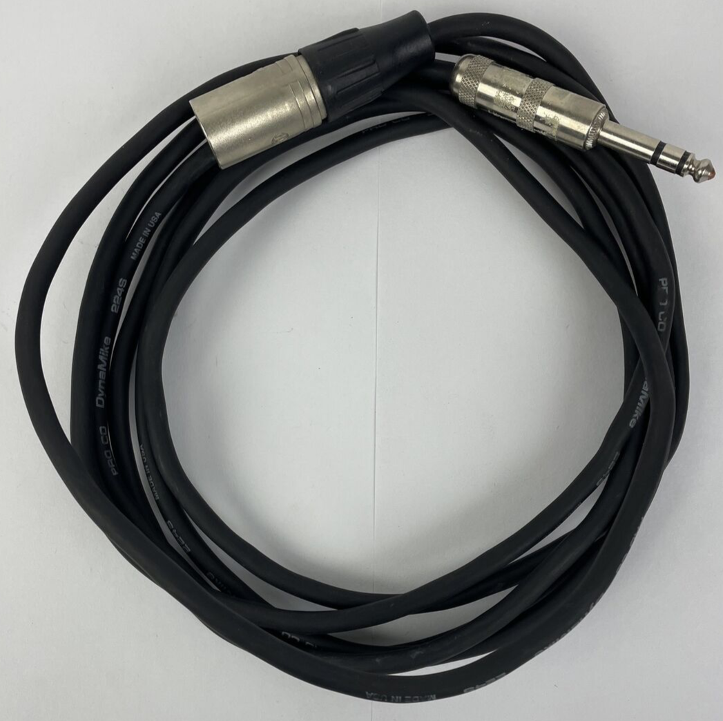 NEUTRIK 10ft XLR 3-Pin Male to 1/4" Stereo Plug Shield Microphone Mic Cable Cord