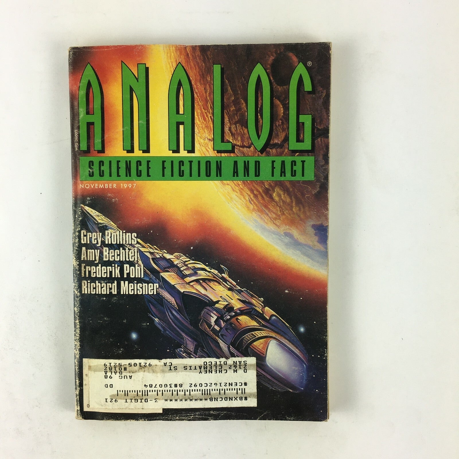 November 1997 Analog Science Fiction Fact Magazine Grey Rollins Amy Bechtel