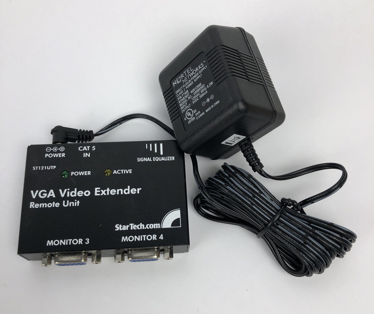 StarTech 2 PORT VGA VIDEO EXTENDER LOCAL UNIT MODEL C5F600D632 With Power Supply