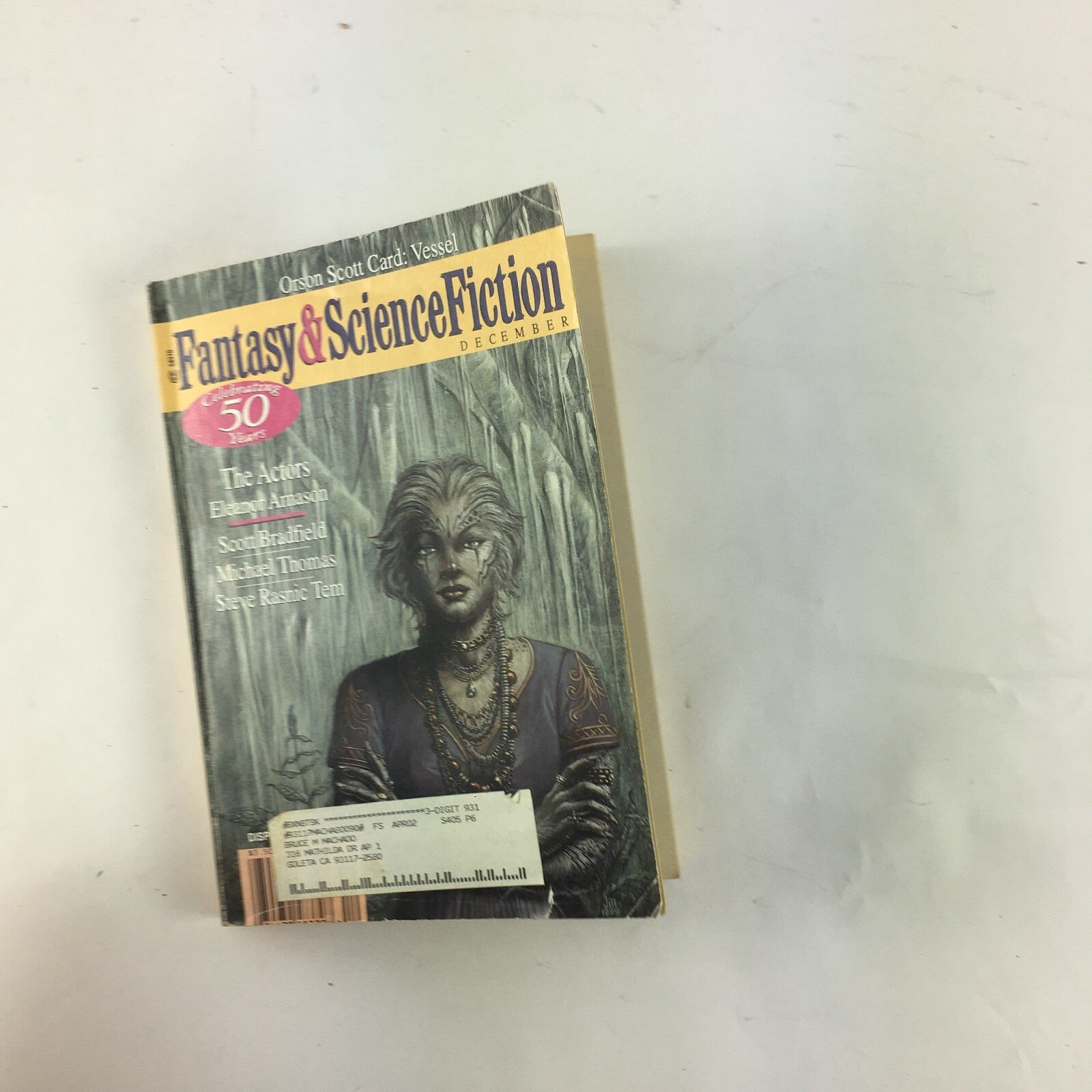 December Fantasy&Science Fiction Magazine The Actors Eleanor Arnason Michael